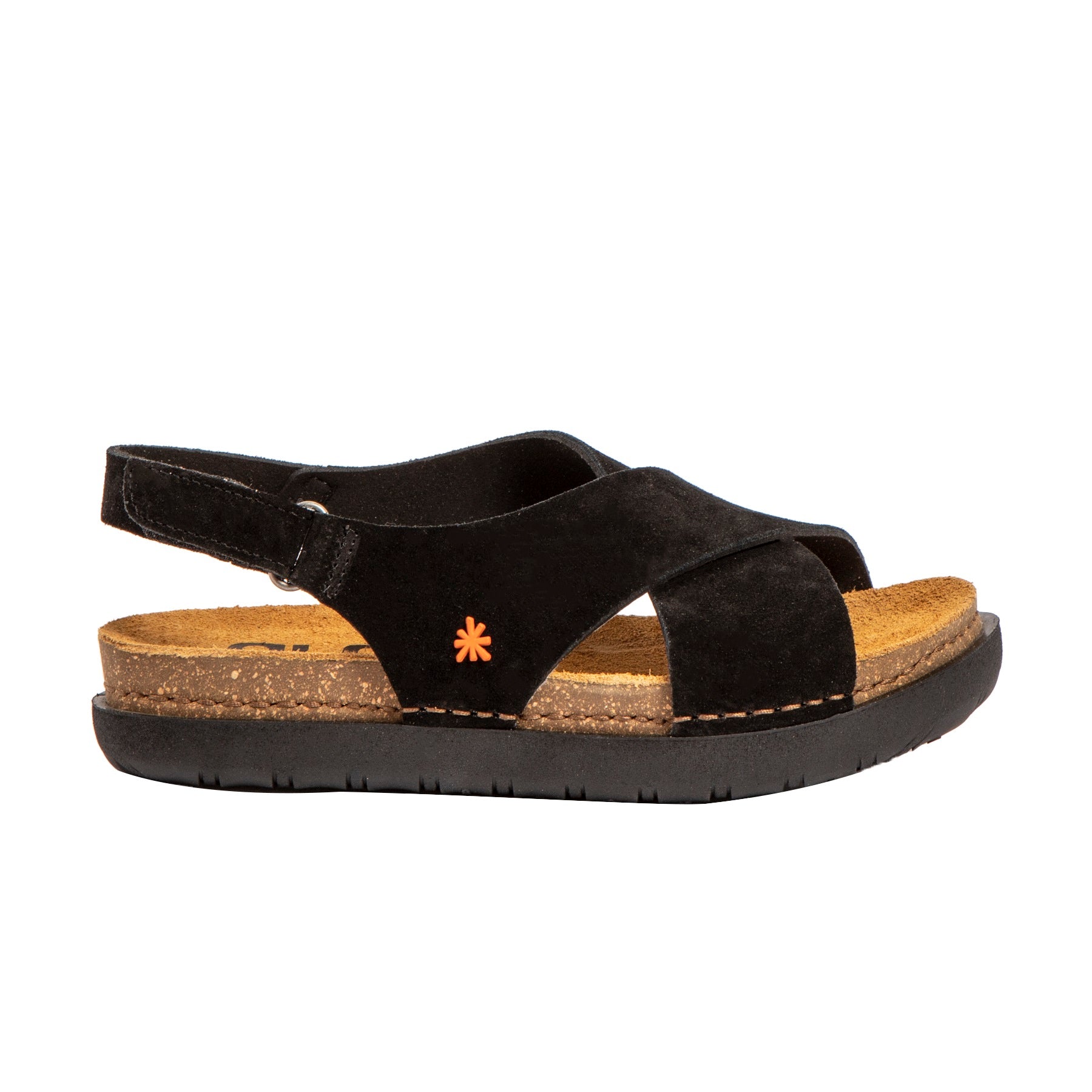 Rhodes 1710 sandal women Art black side
