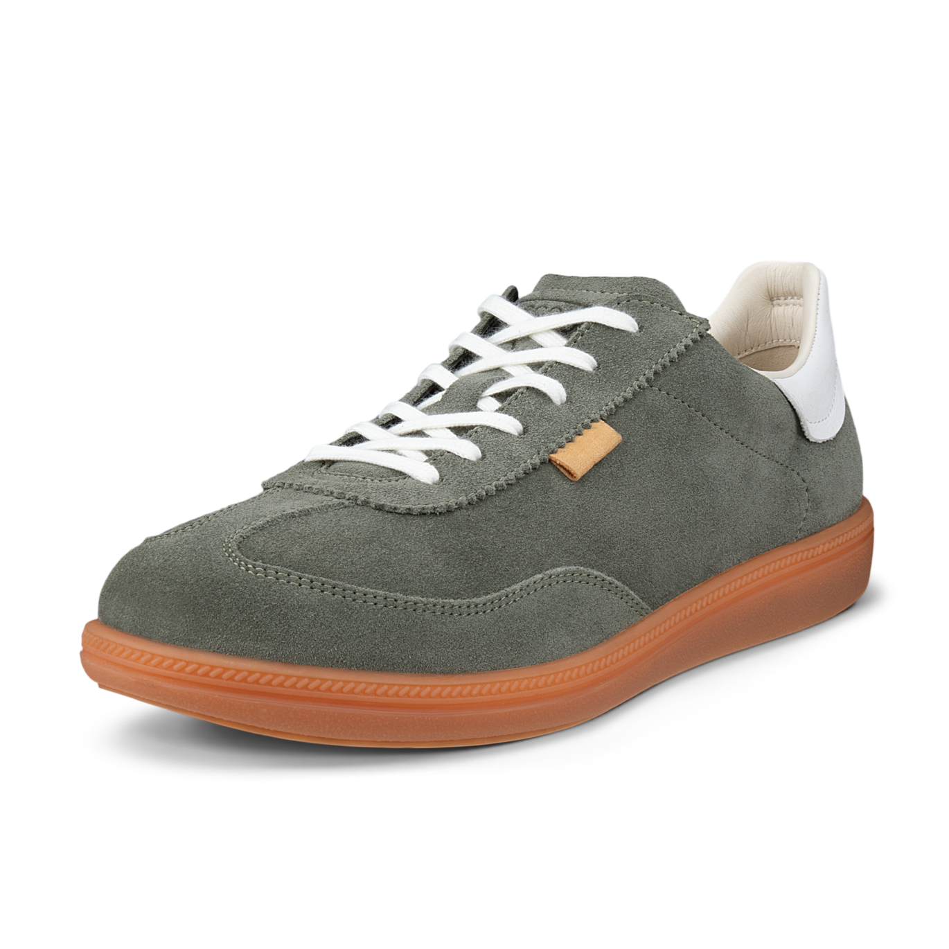 ECCO soft 11 sneaker shoe women smokey olive suede 235813