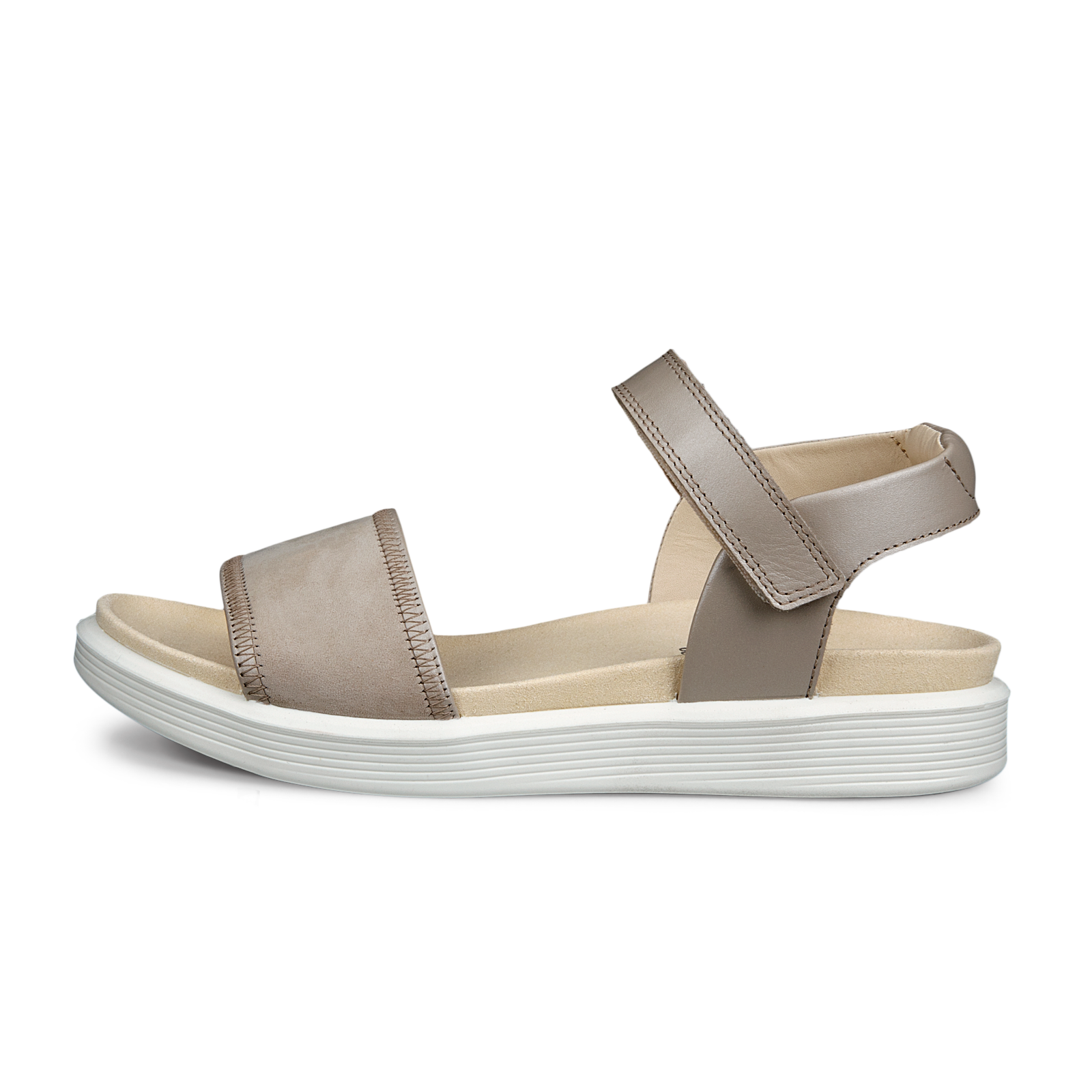 ECCO Soft Sandal 2 strap women pure cashmere metallic side 238823