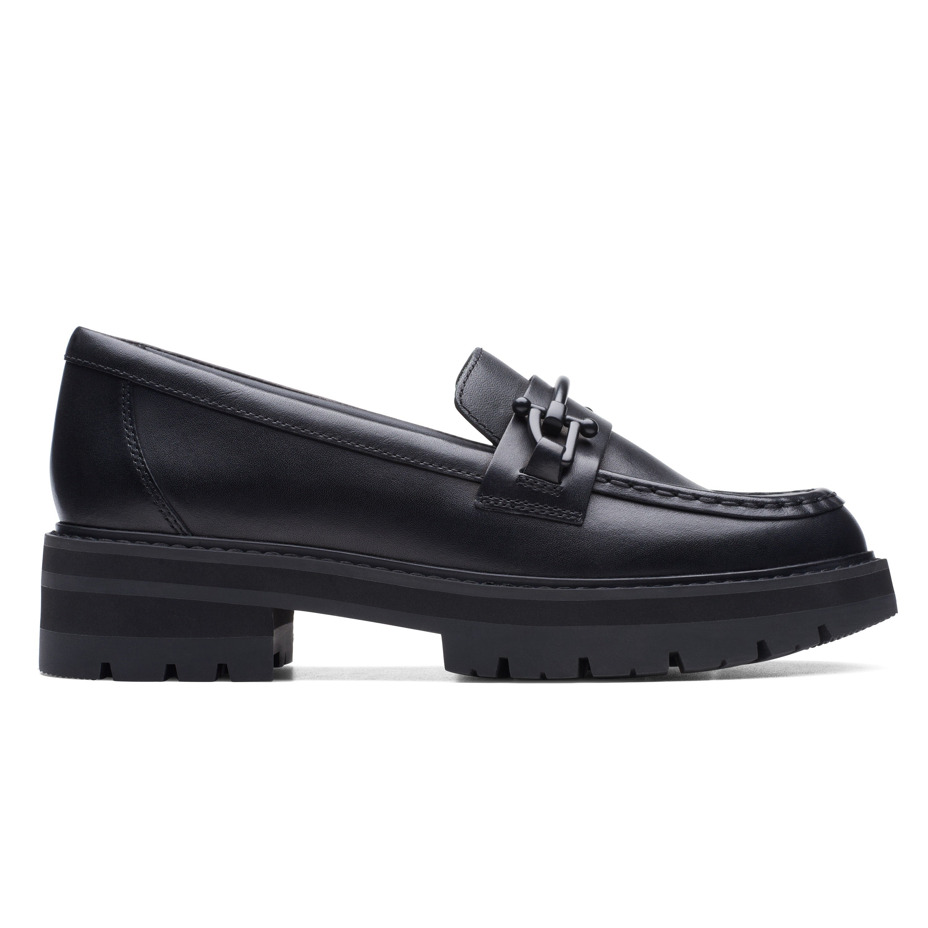 Orianna Bit chunky loafer Clarks women black side