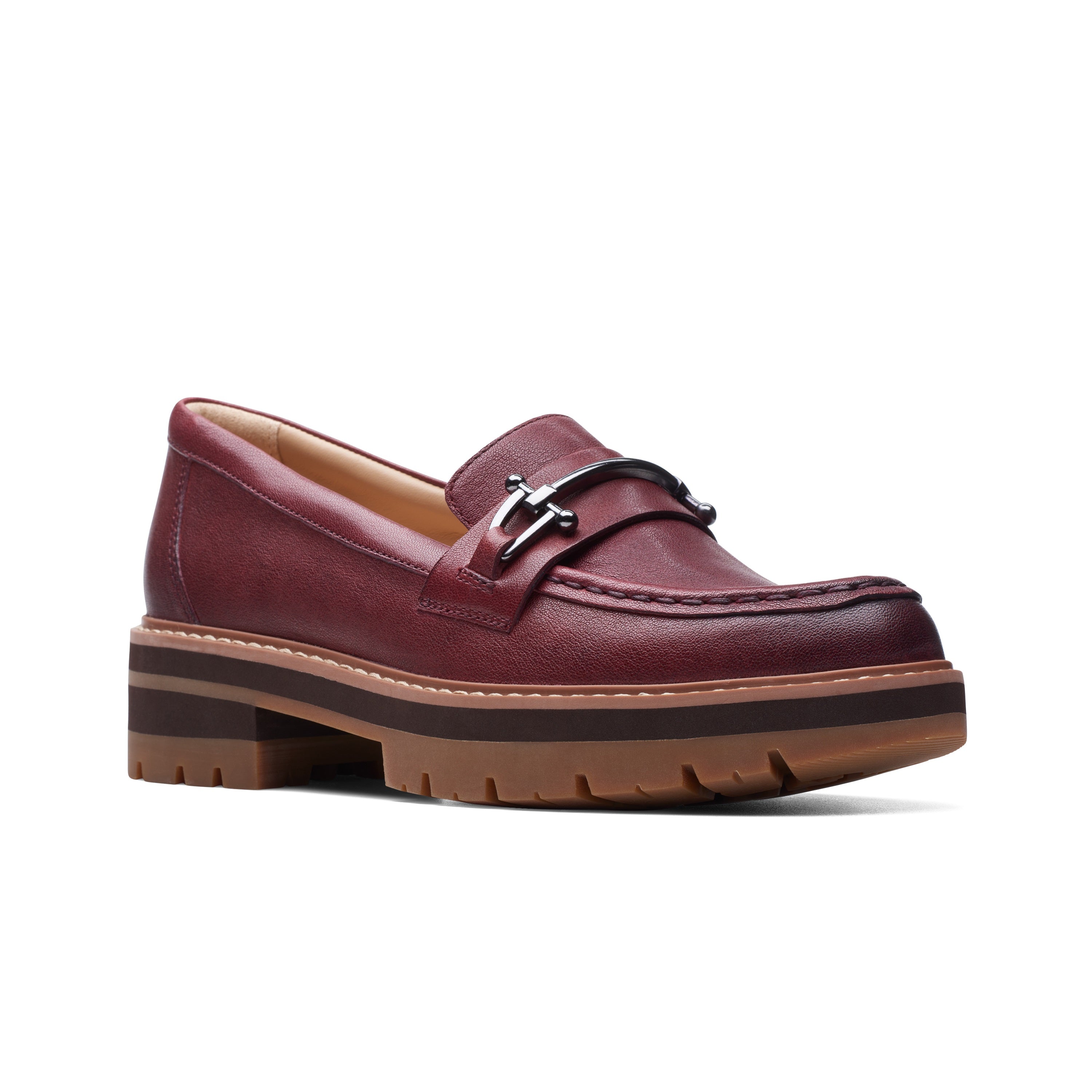 Orianna Bit chunky loafer Clarks women burgundy