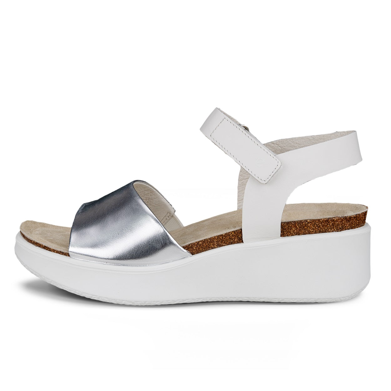Flowt Cork Peep-Toe Wedge
