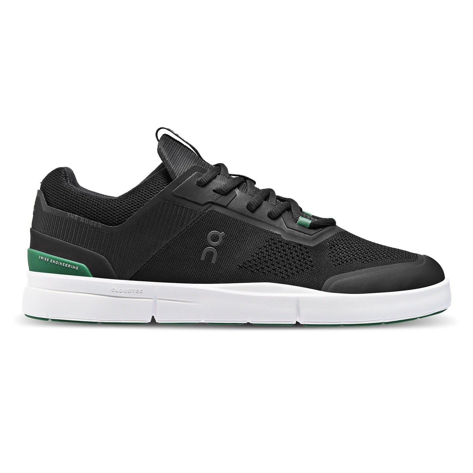 Roger Spin On sneaker men black green side