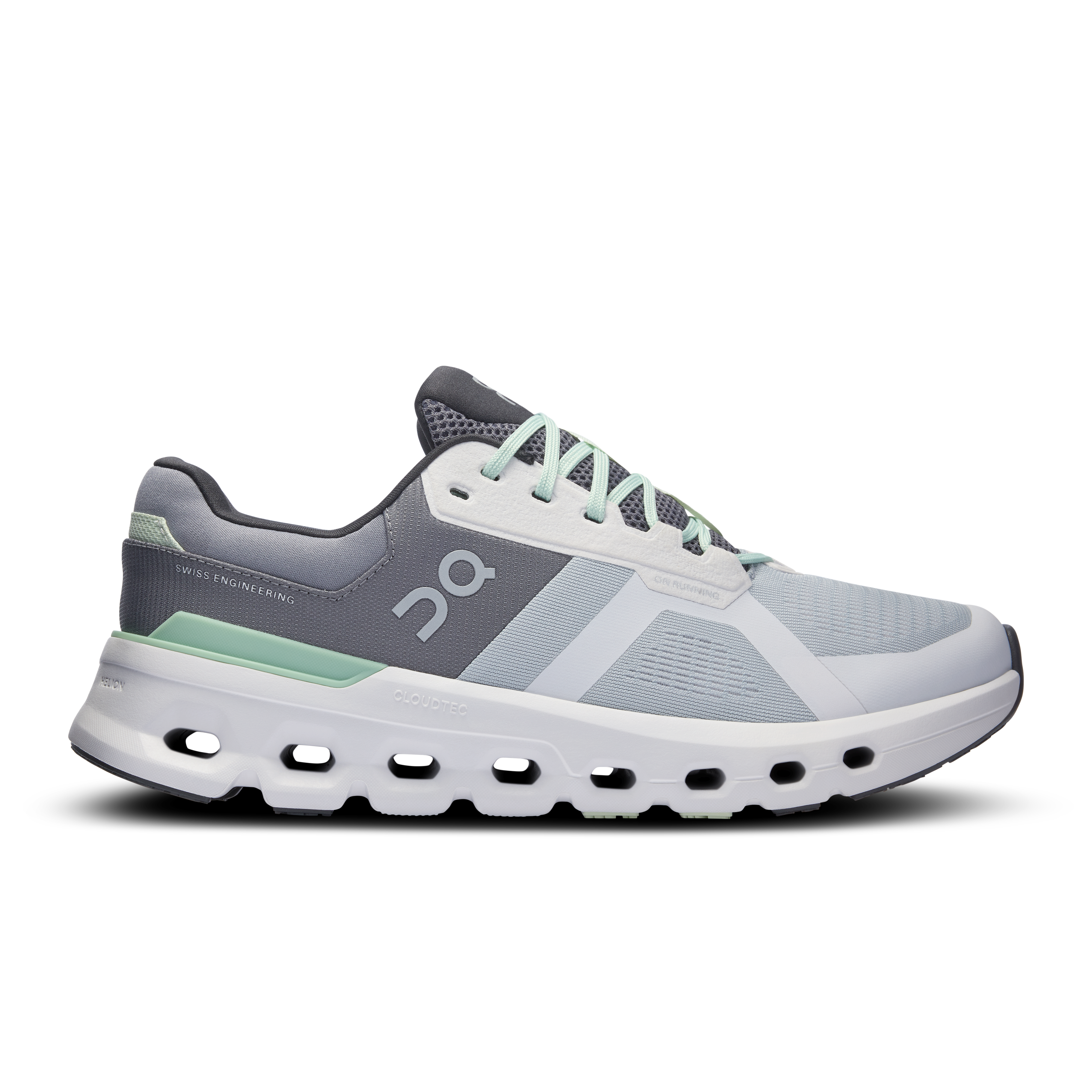 Cloudrunner 2 Wide running shoe men On glacier sage grey side 3ME10322594