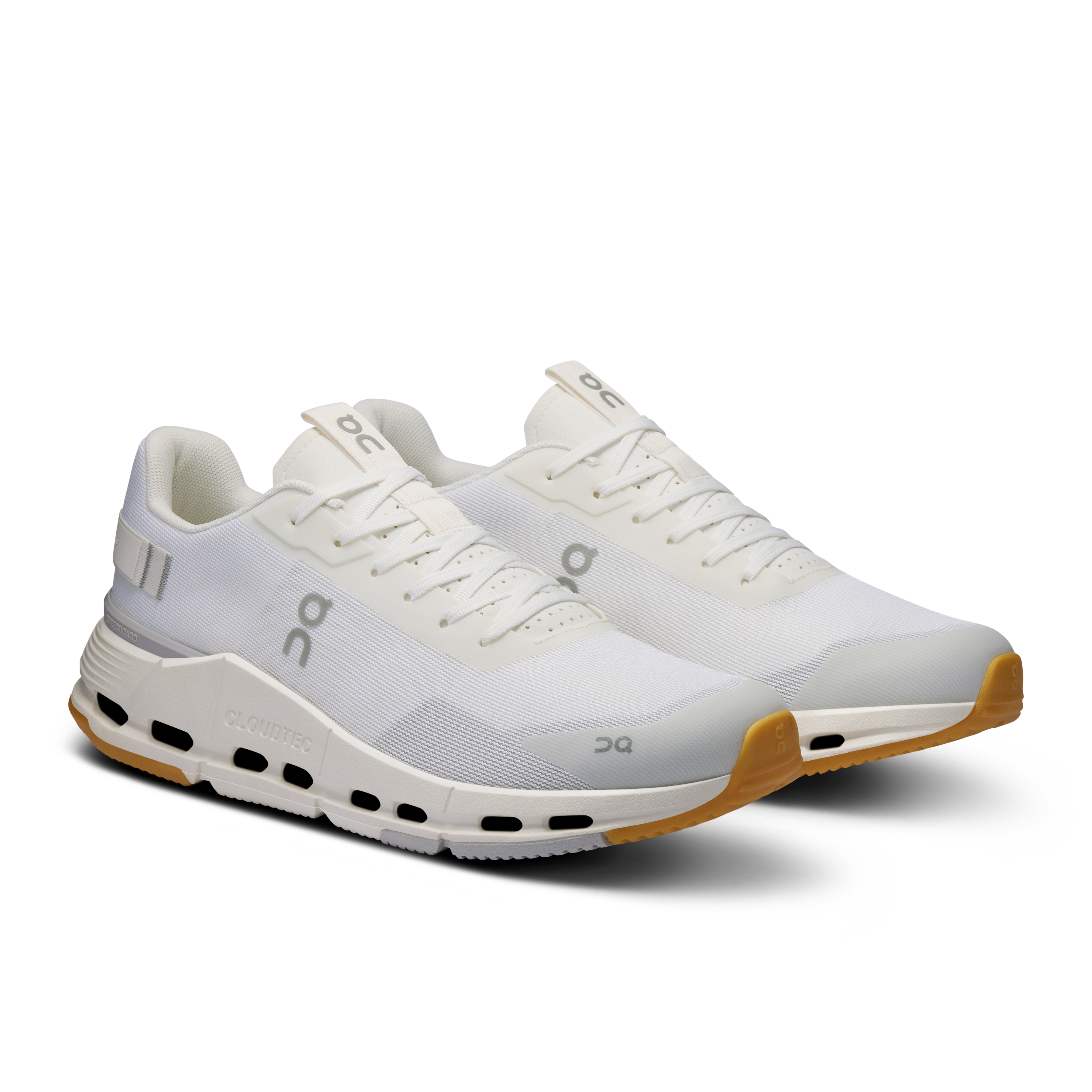 On Cloudnova Form 2 men sneaker shoe white ivory pair 3ME30150924