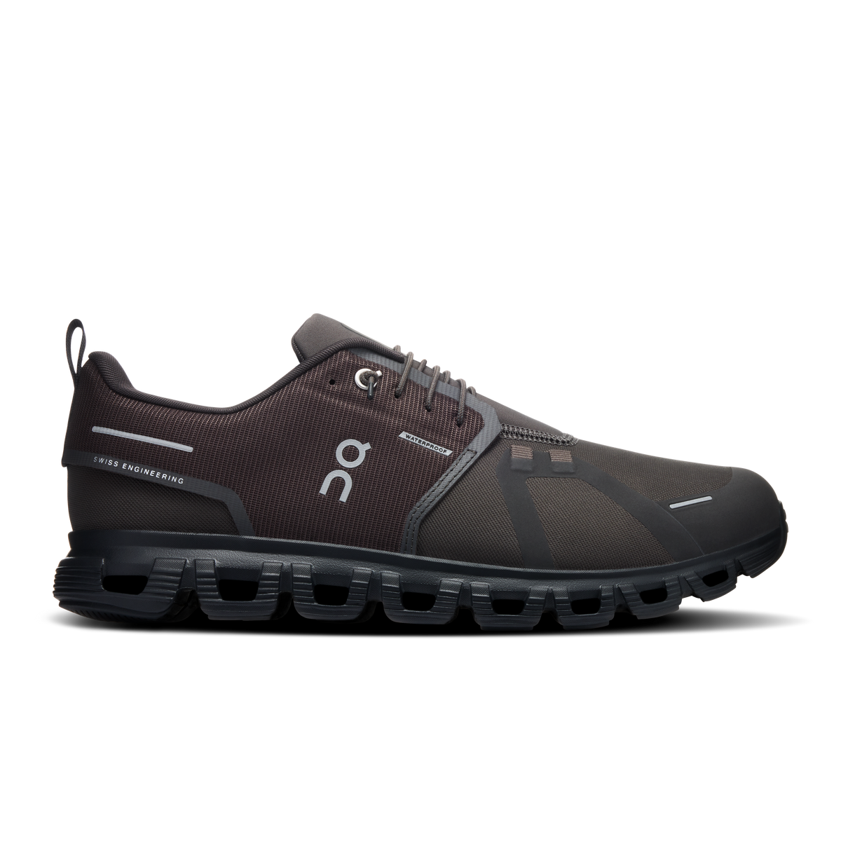 On Cloud 6 waterproof slip-on shoe men espresso black side 3MF10065033