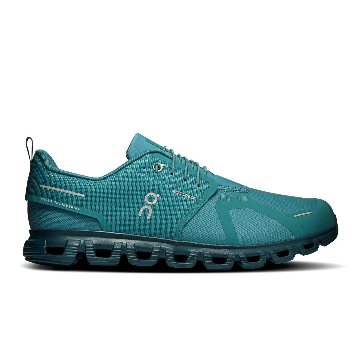 On Cloud 6 waterproof slip-on shoe men storm larch blue side 3MF10065434