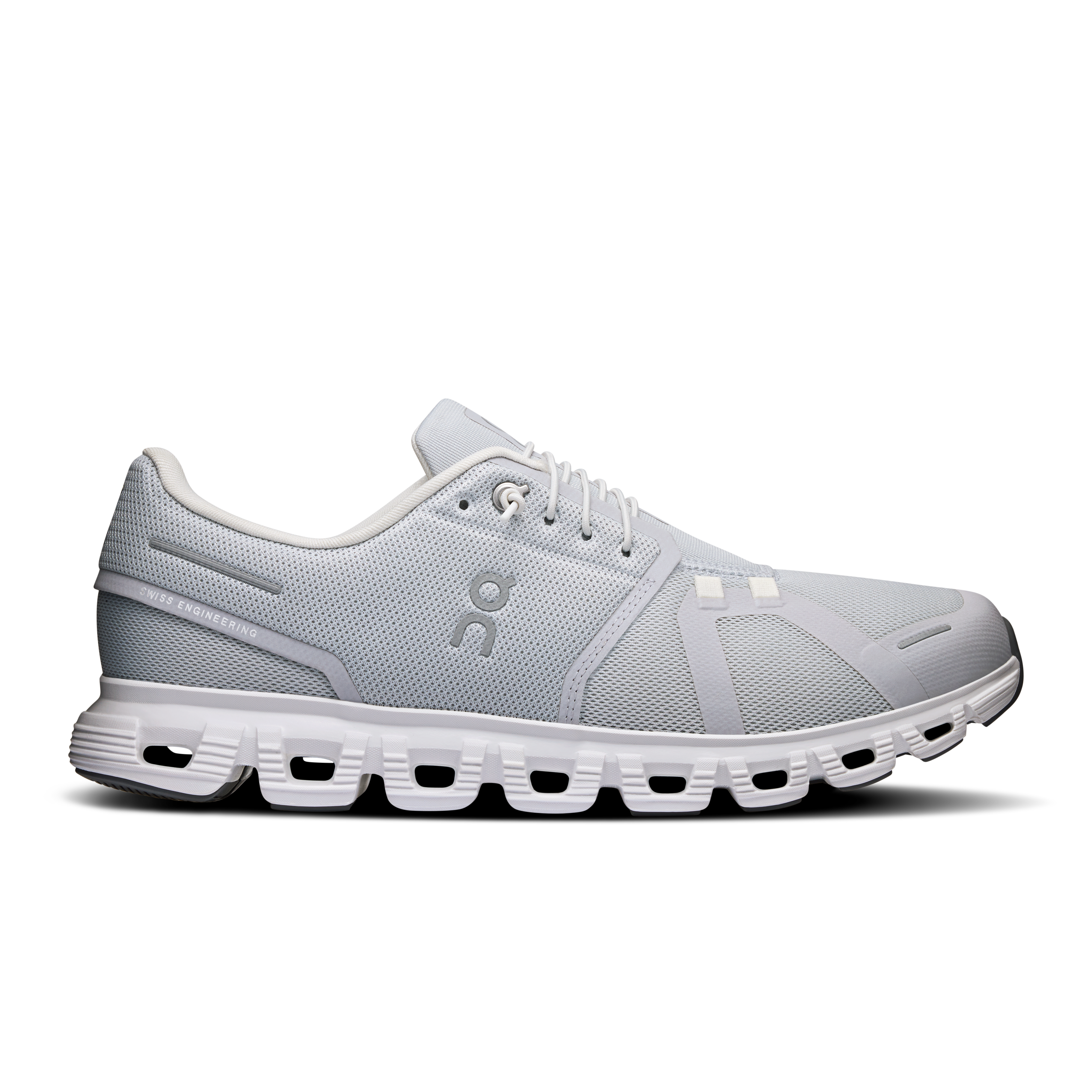 Cloud 6 men slip-on shoe On glacier white grey side 3MF10070070