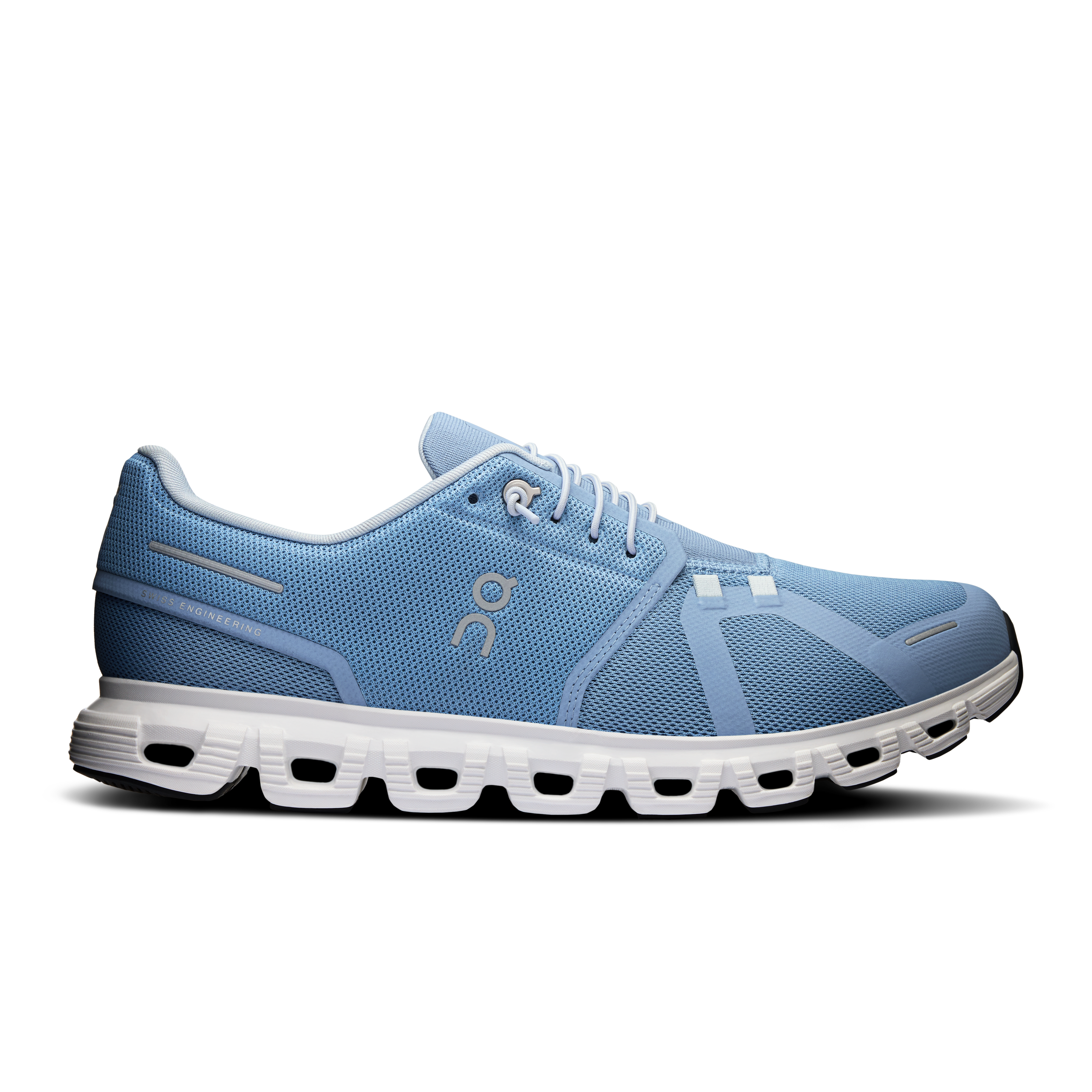 Cloud 6 men slip-on shoe On chambray white blue side 3MF10071508