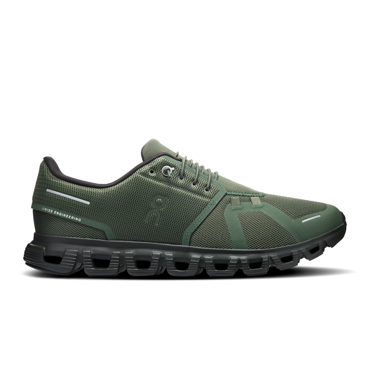 Cloud 6 On slip-on shoe men thyme espresso green side 3MF10075442