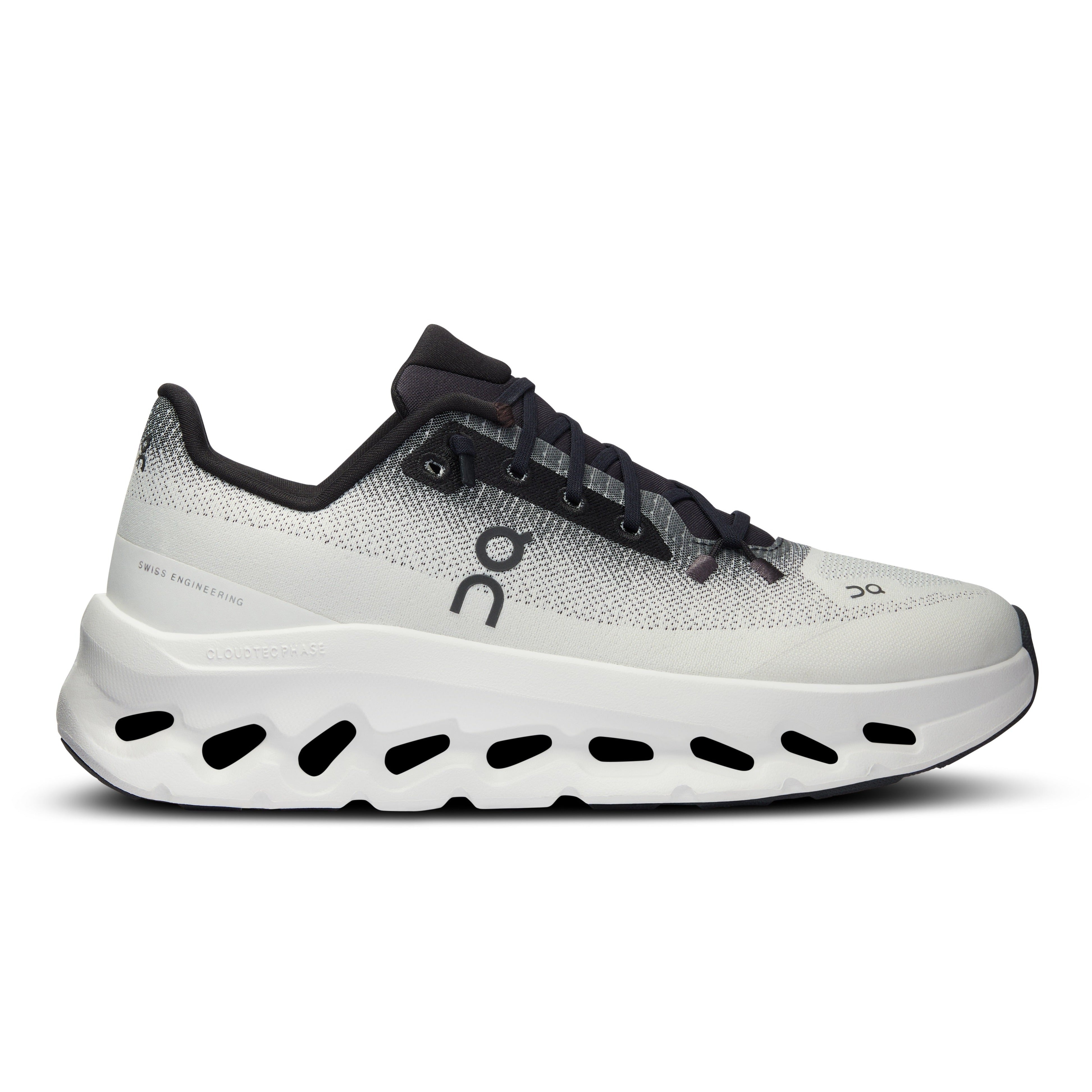 Cloudtilt slip-on sneaker On running men ivory black side