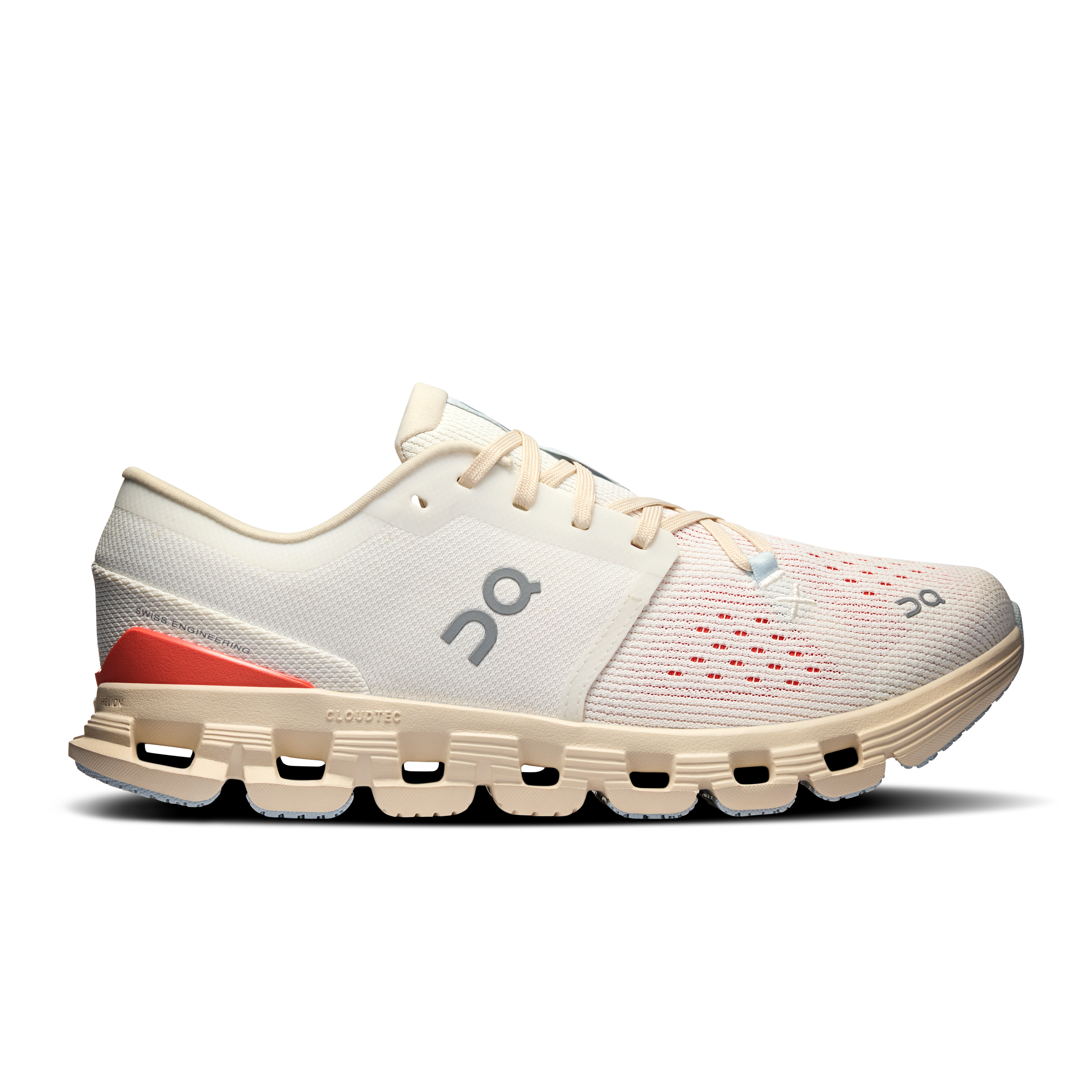 Cloud X 4 women On training shoe ivory salmon side 3WE30073297