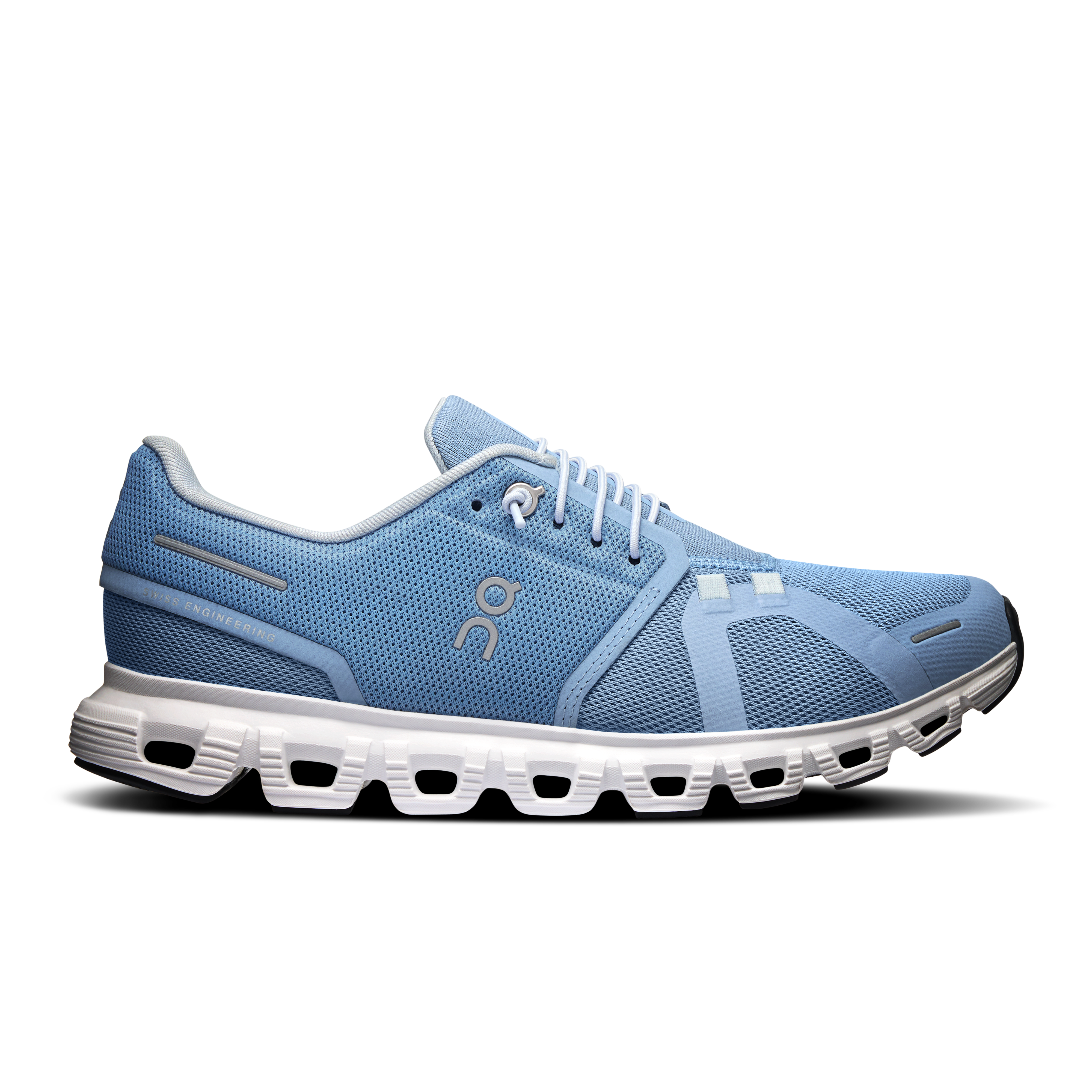 Cloud 6 women slip-on shoe On chambray white side 3WF10061508