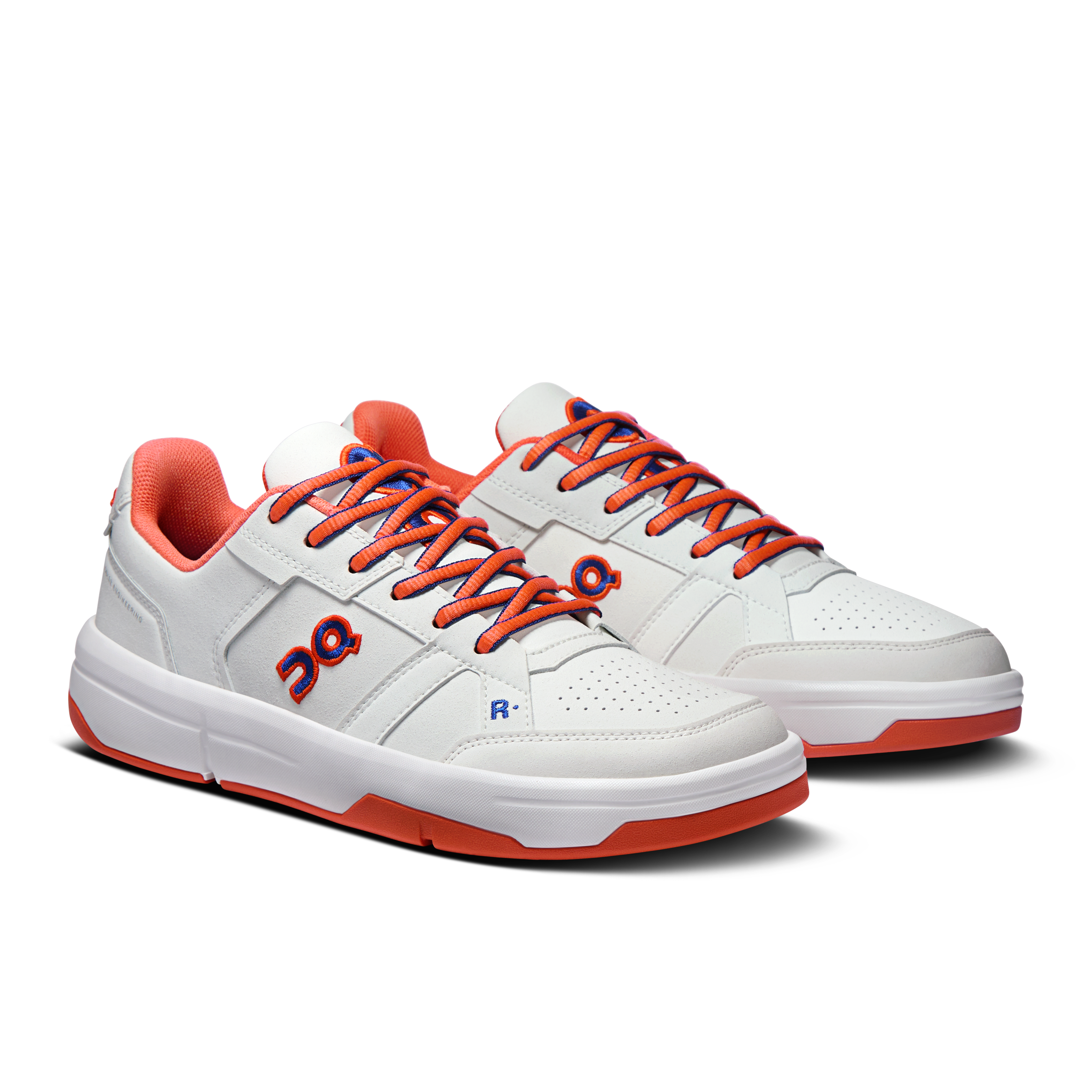 On Roger Clubhouse Varsity women sneaker white flame pair 3WG10780256