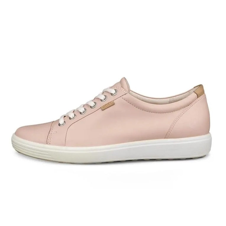 ecco soft 7 women sneaker shoe rose dust side 430003