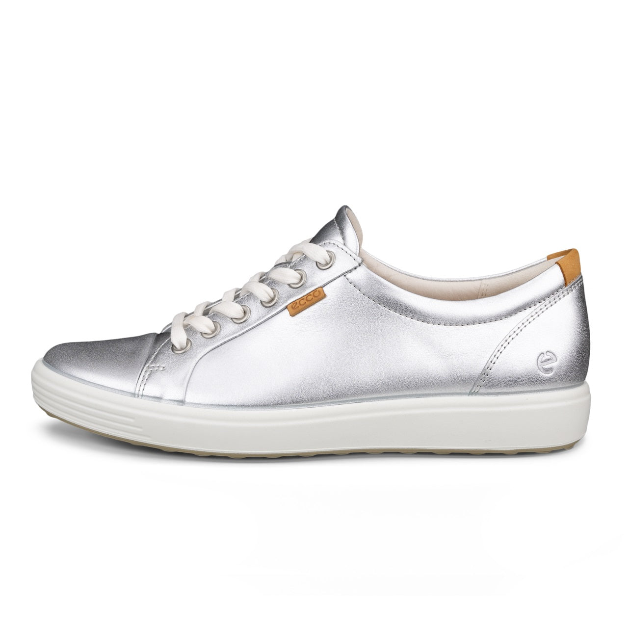 ecco soft 7 sneaker shoe women pure silver side 430003