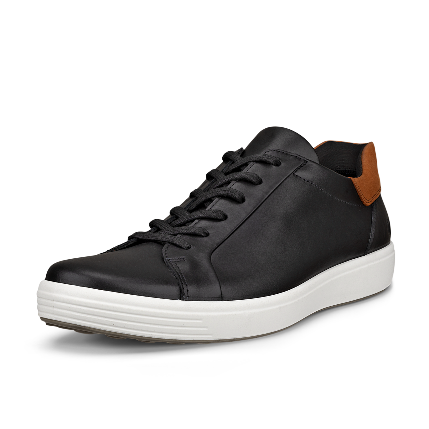 ECCO Soft 7 easy slip lace sneaker men black 470824