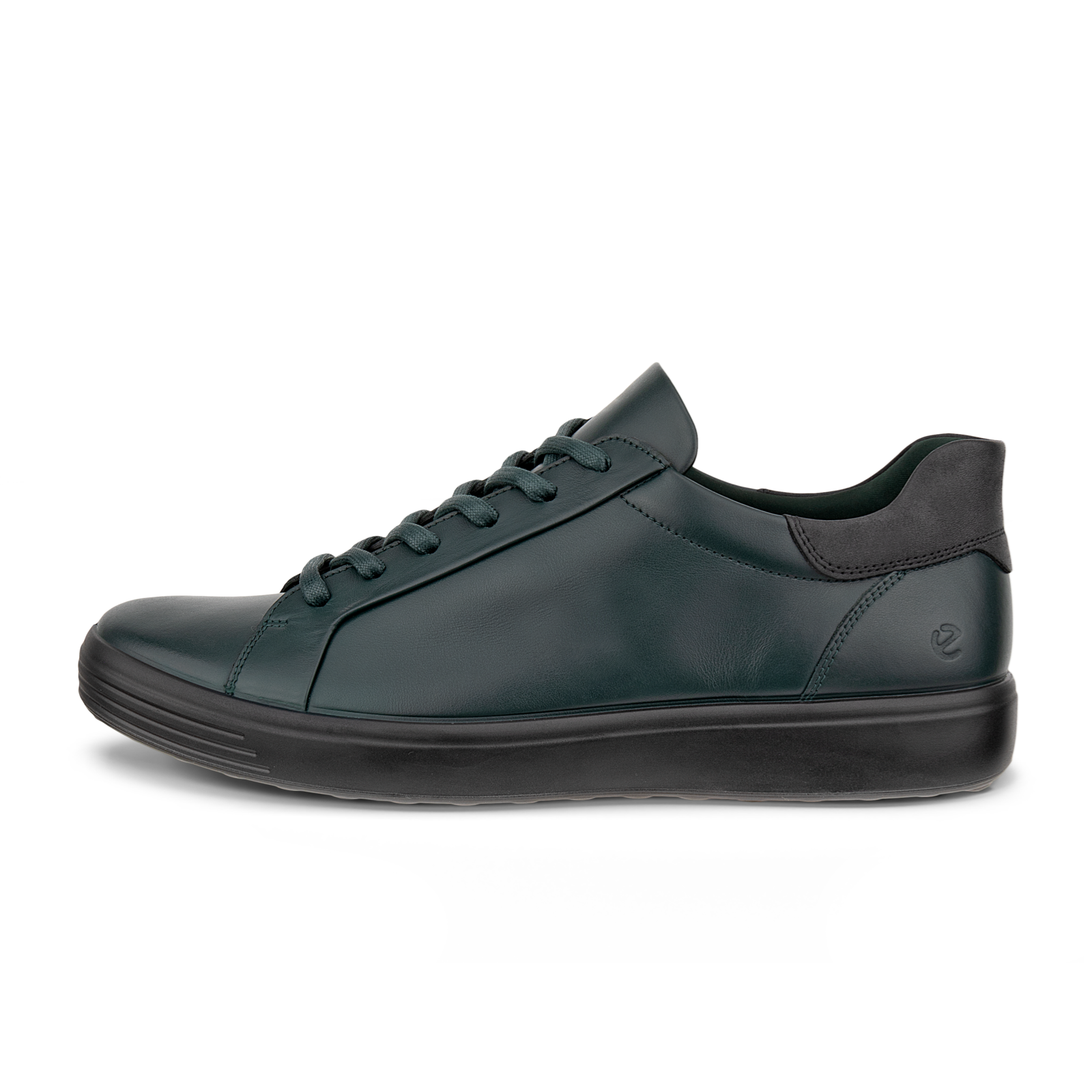 ECCO Soft 7 easy slip lace sneaker men sea tangle teal side 470824