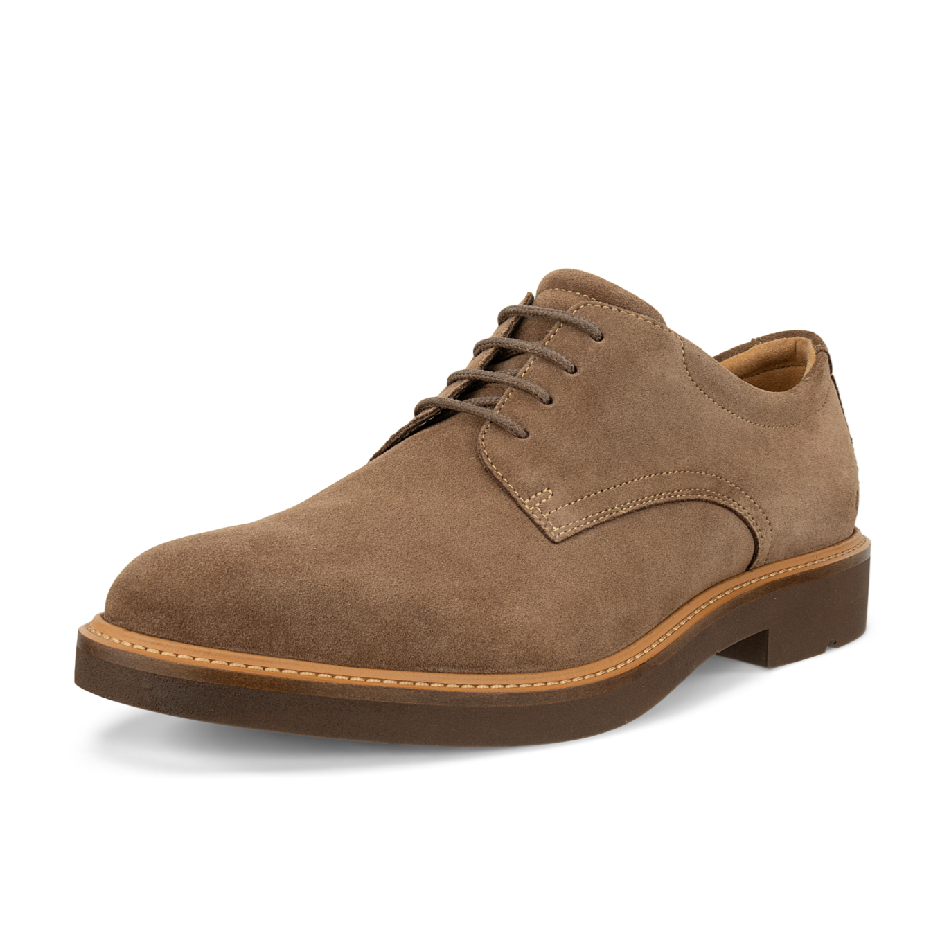 ECCO Metropole London derby shoe men cocoa brown suede 525604
