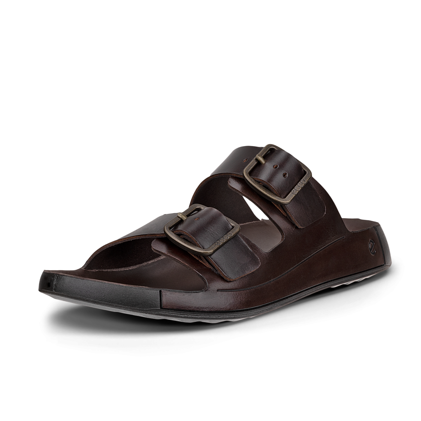 ECCO premium Cozmo slide sandal men potting soil brown 552804