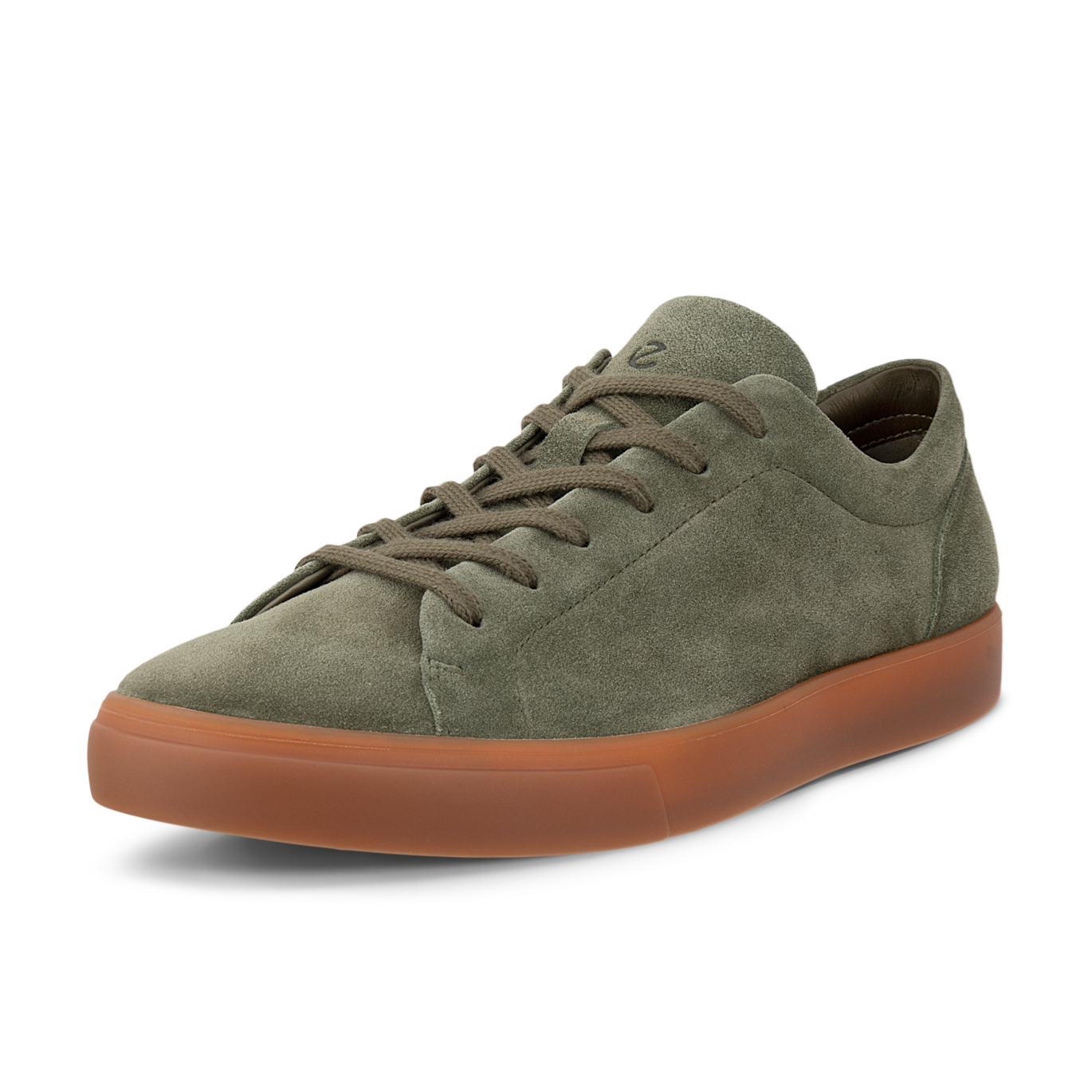 ECCO soft 10 men sneaker shoe tarmac green suede 560114