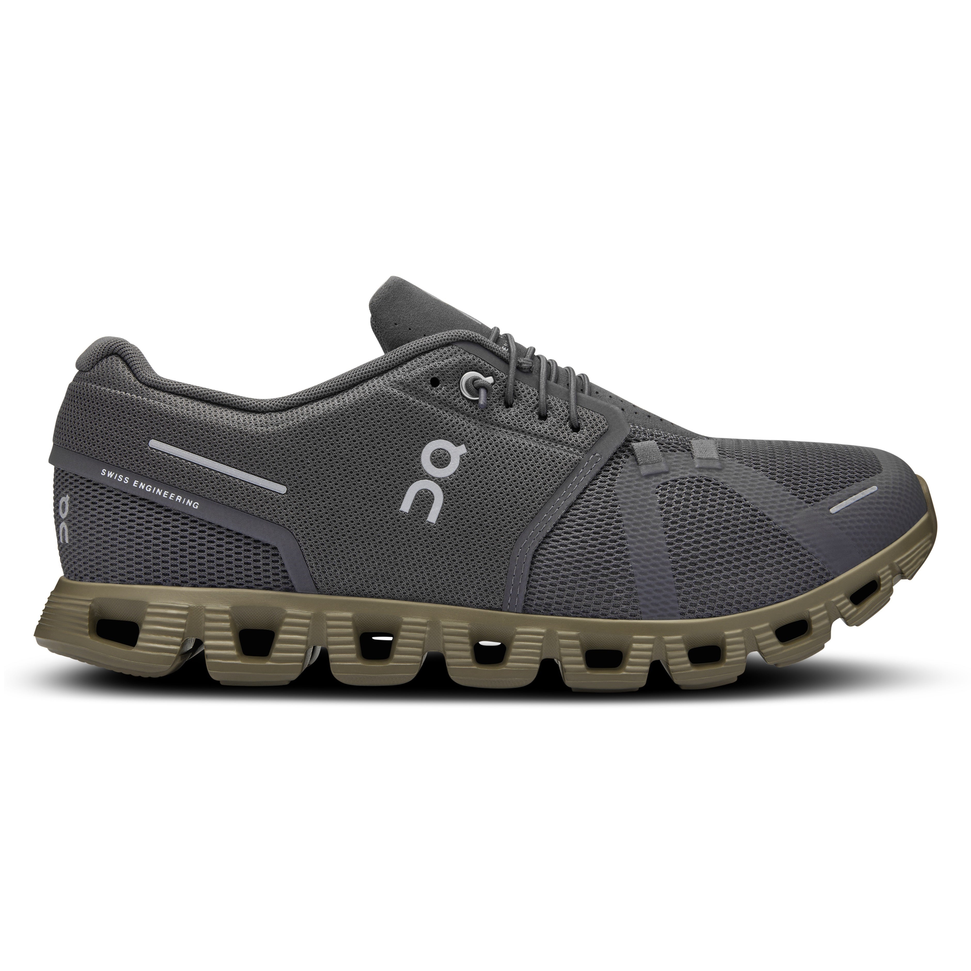 On running Cloud 5 men shoe eclipse grove grey side 59.97769
