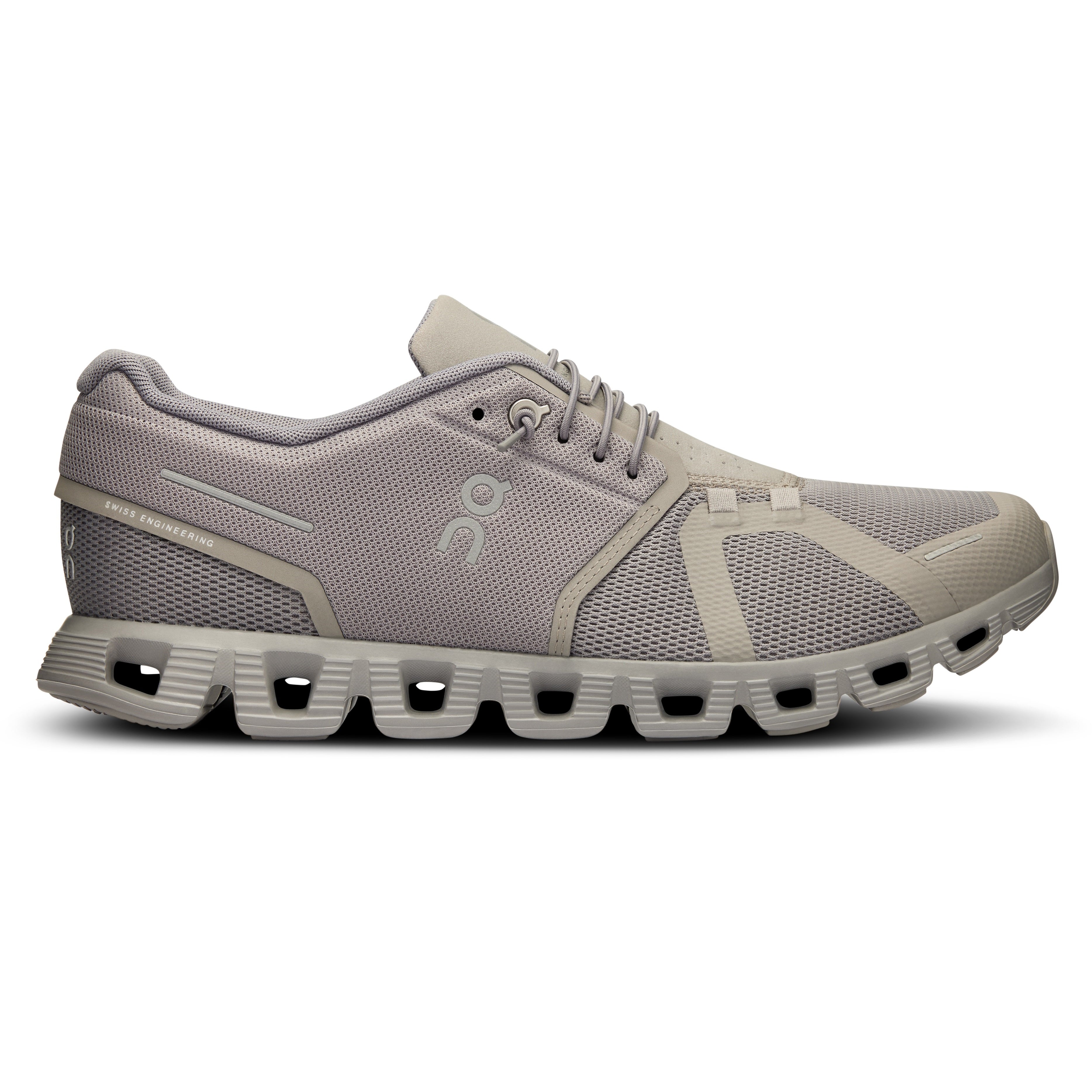 On running Cloud 5 shoe men fog alloy grey side 59.98025
