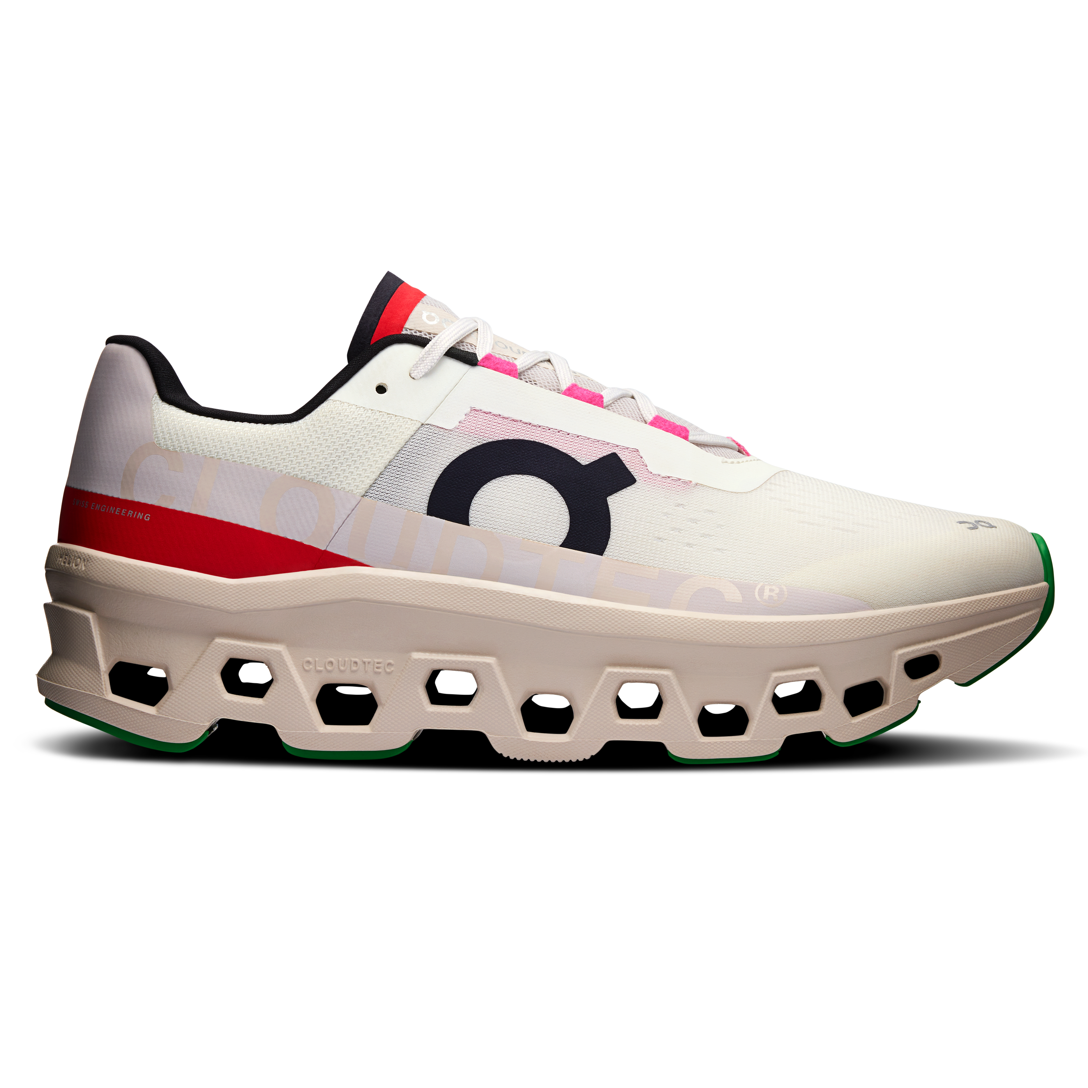 Cloudmonster running shoe On men ivory pearl side 61.97655
