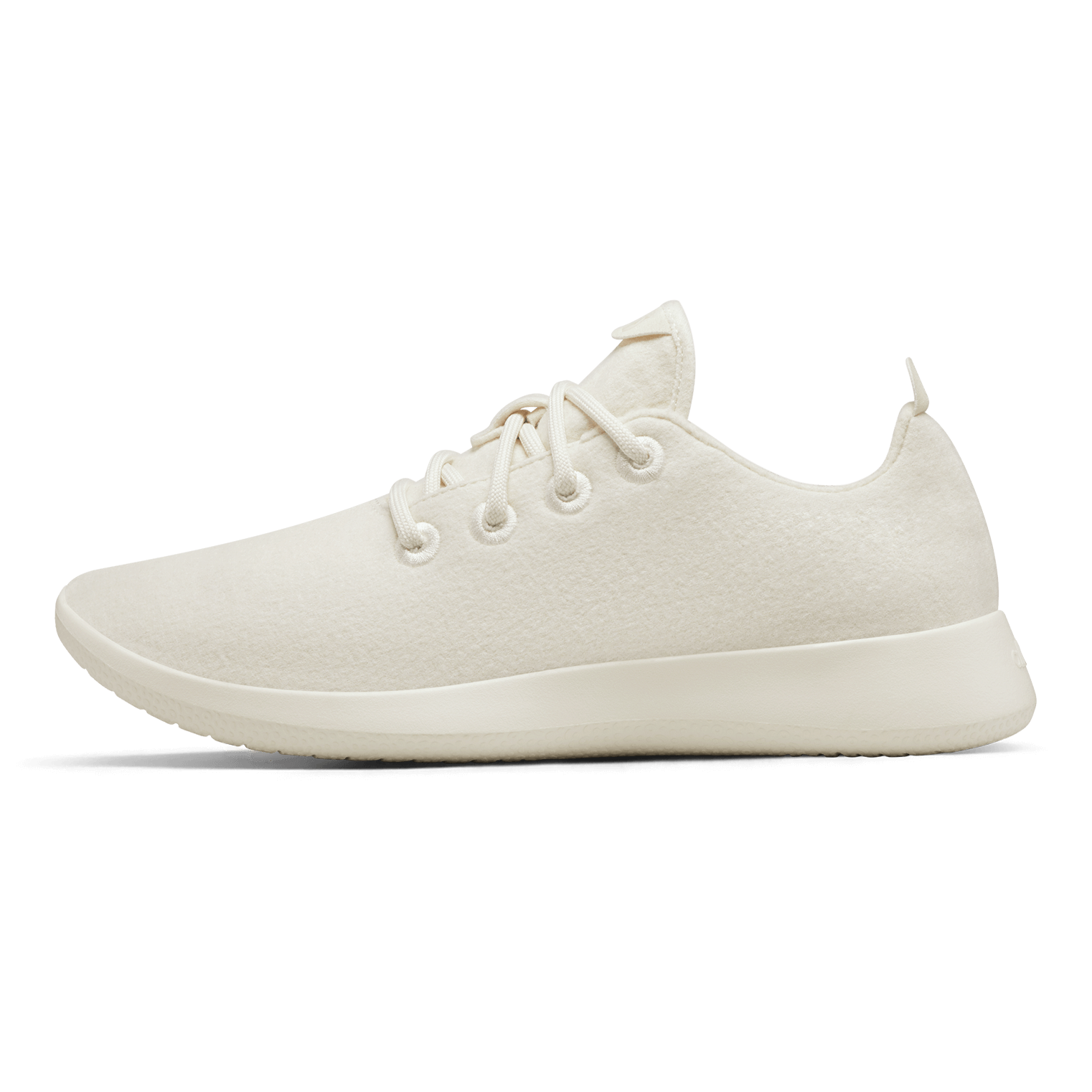 Allbirds women wool runner natural white side