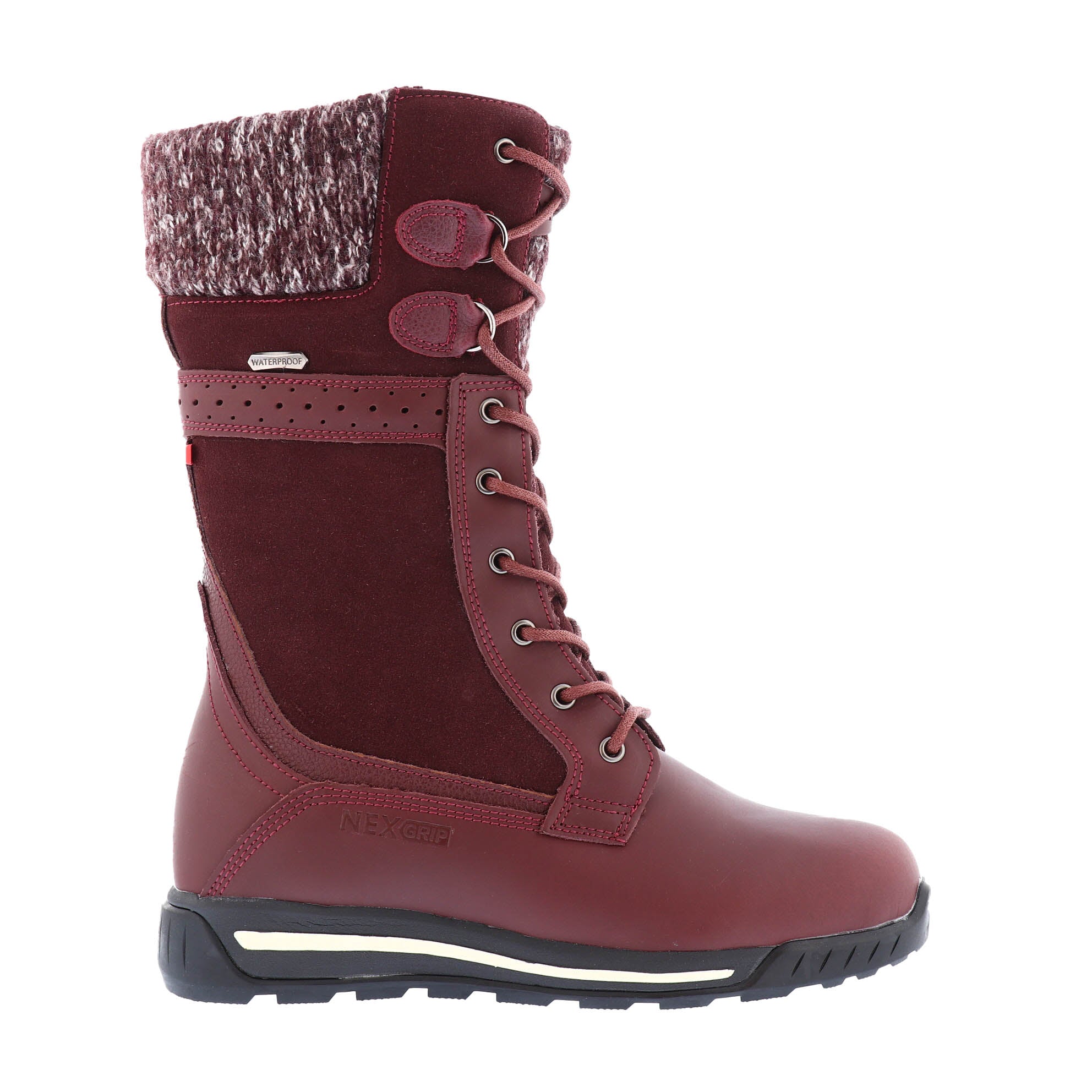 Ice Town boot NEXGRIP women cleats burgundy