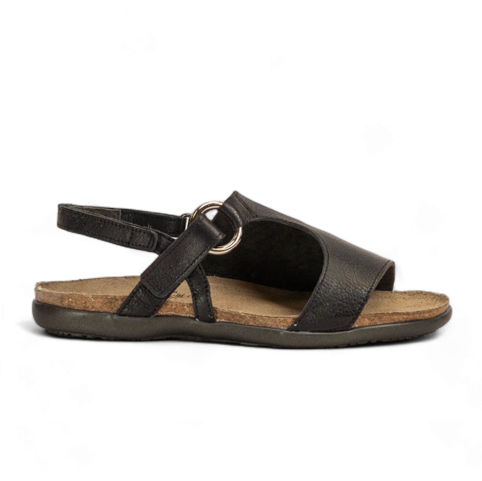Naot Olivia walking sandal black side
