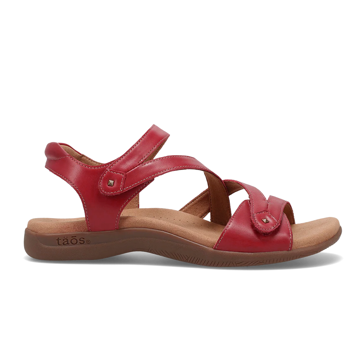 Big Time Taos walking sandal women deep red side