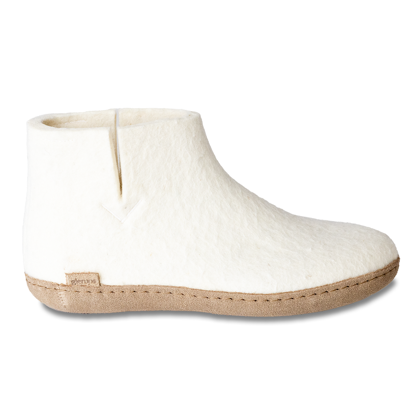 Glerups boot suede sole white