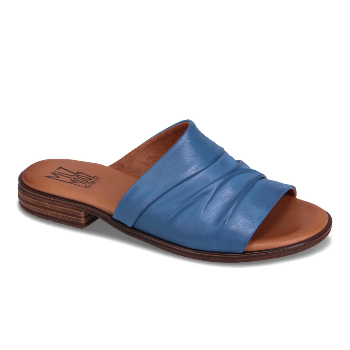 Miz Mooz Delilah slide sandal women jeans blue