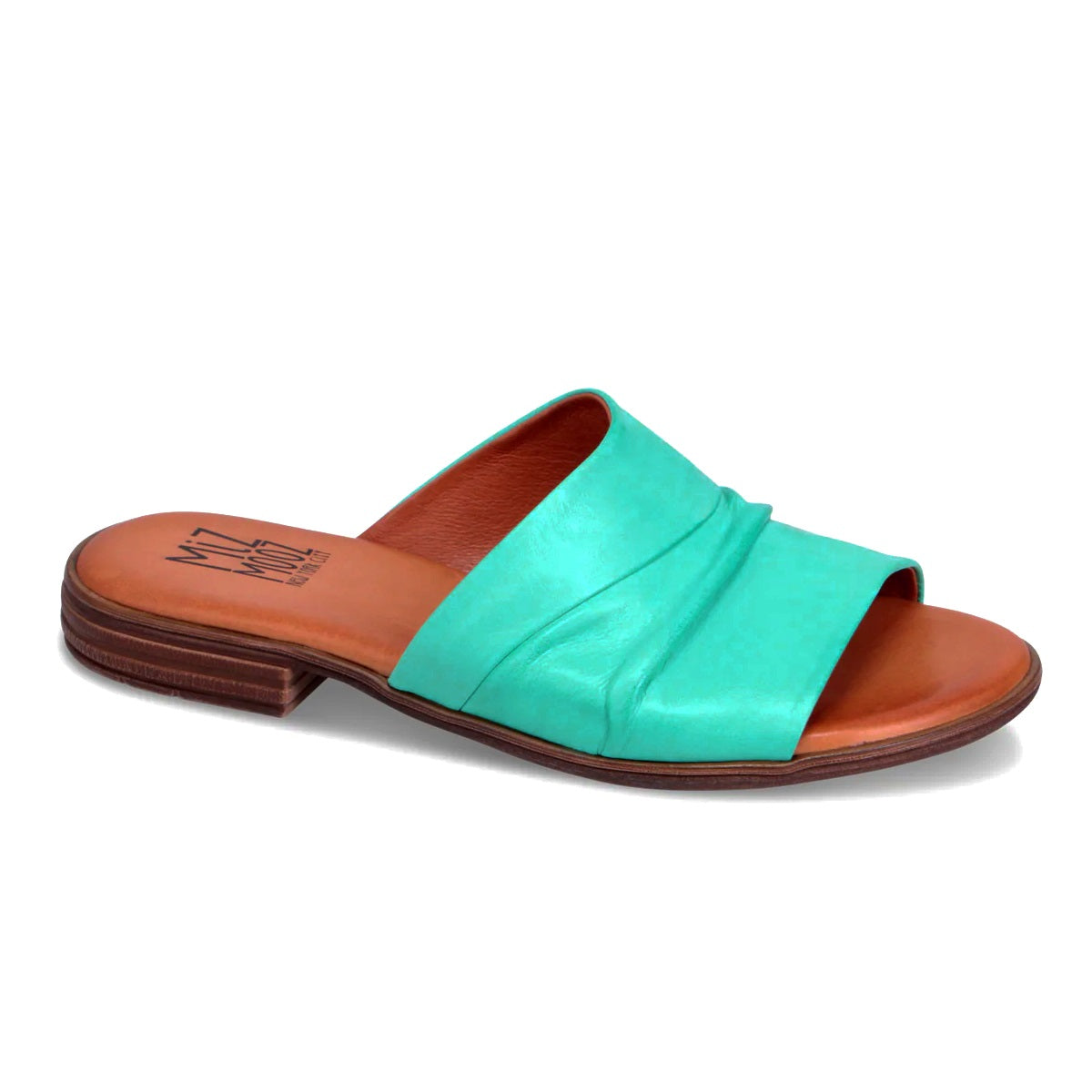 Miz Mooz Delilah slide sandal women turquoise