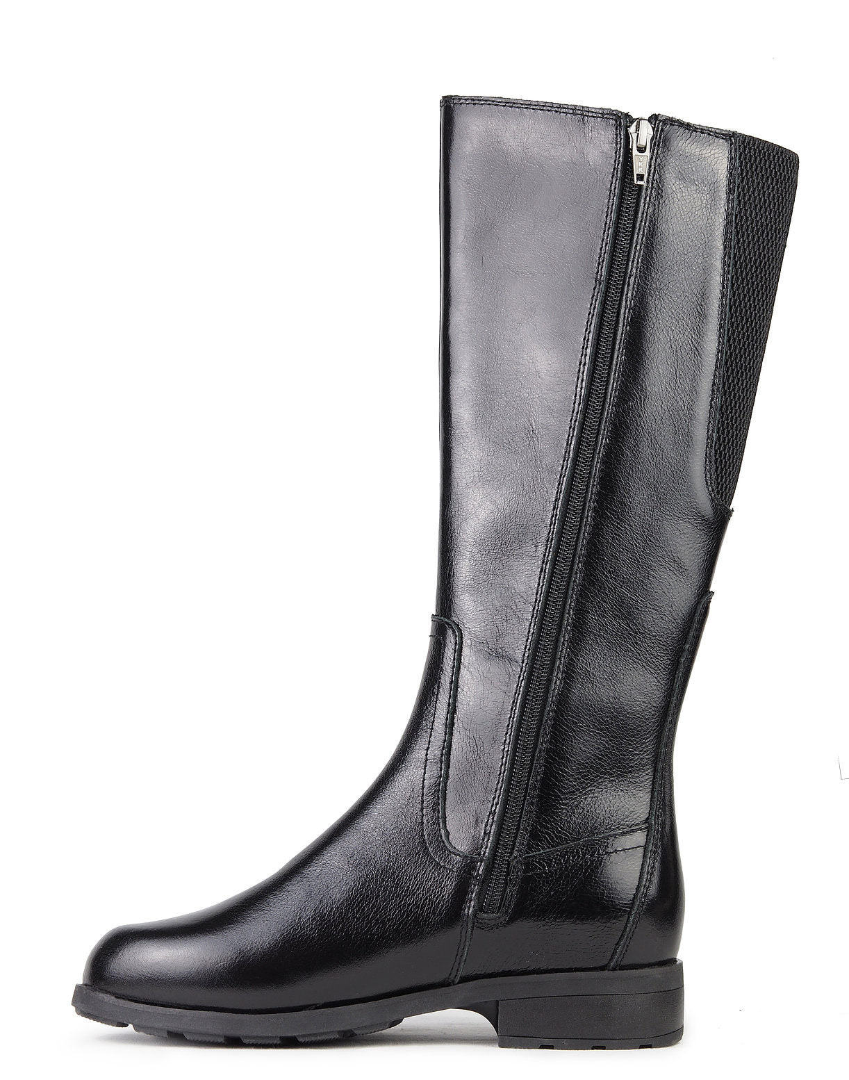 Ice Elizabeth Nexgrip women tall dress winter cleat boot black zipper