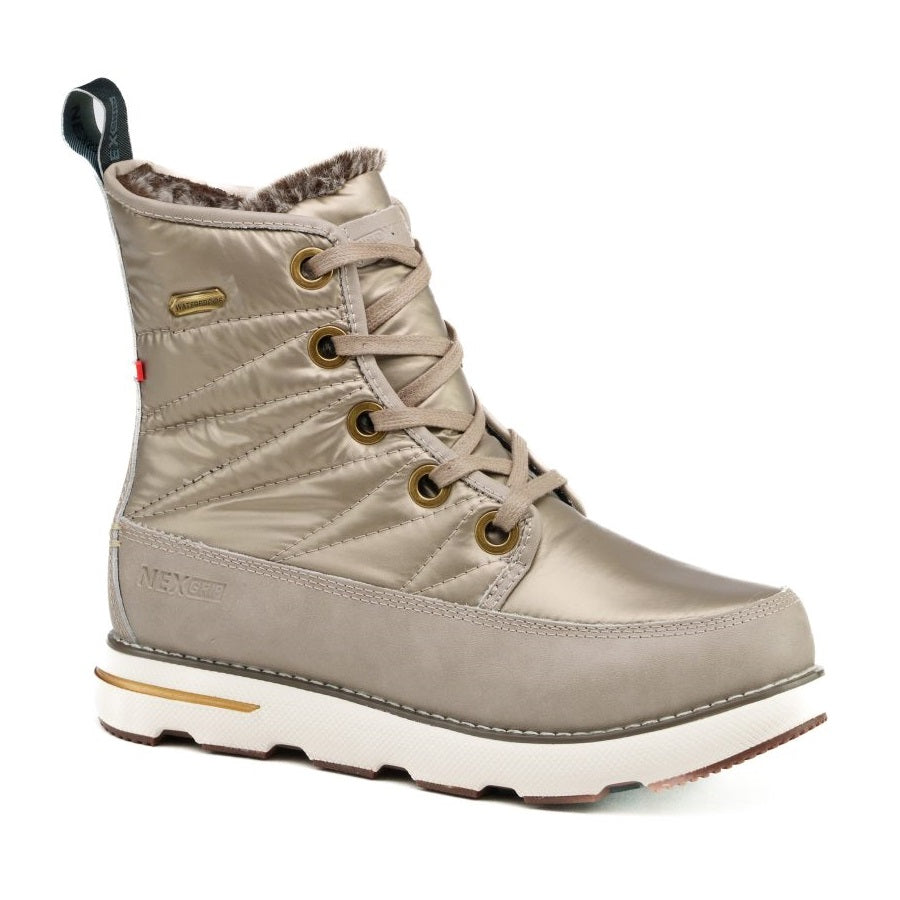 Ice Misa Nexgrip women winter cleat boot champagne metallic