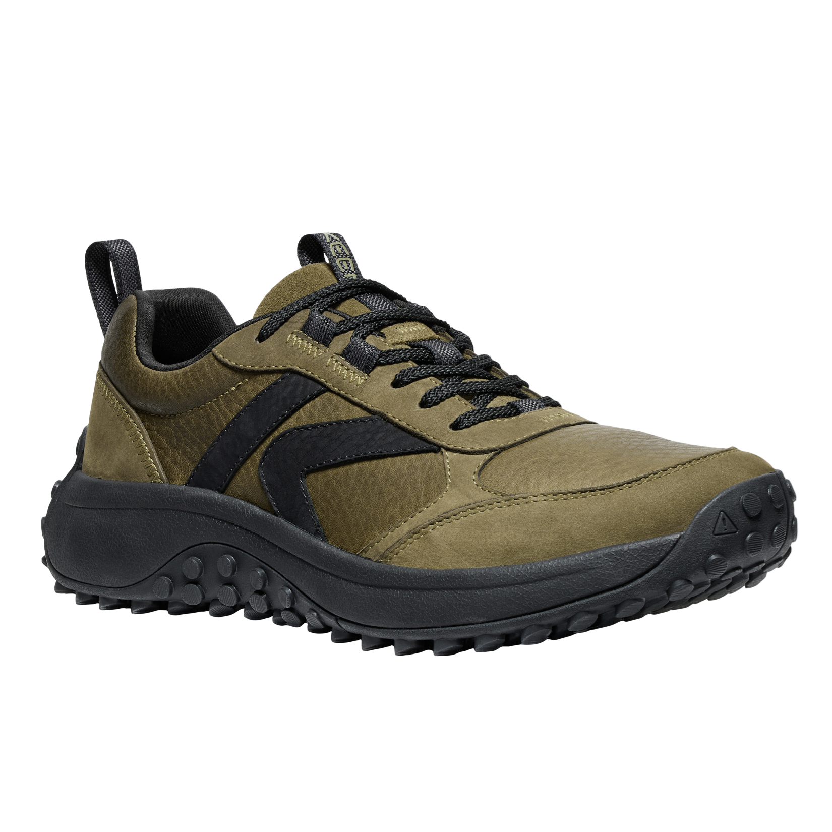 KS86 leather sneaker Keen men olive black