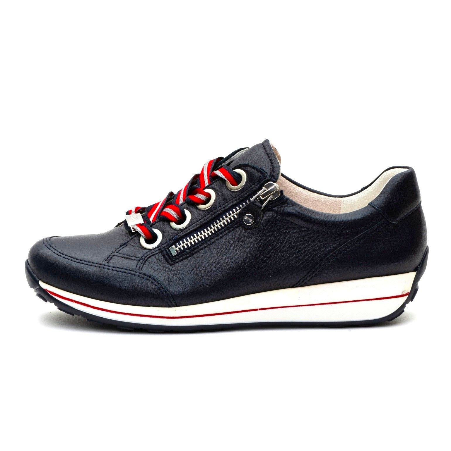 Ara Ollie women walking shoe navy blue side 34587