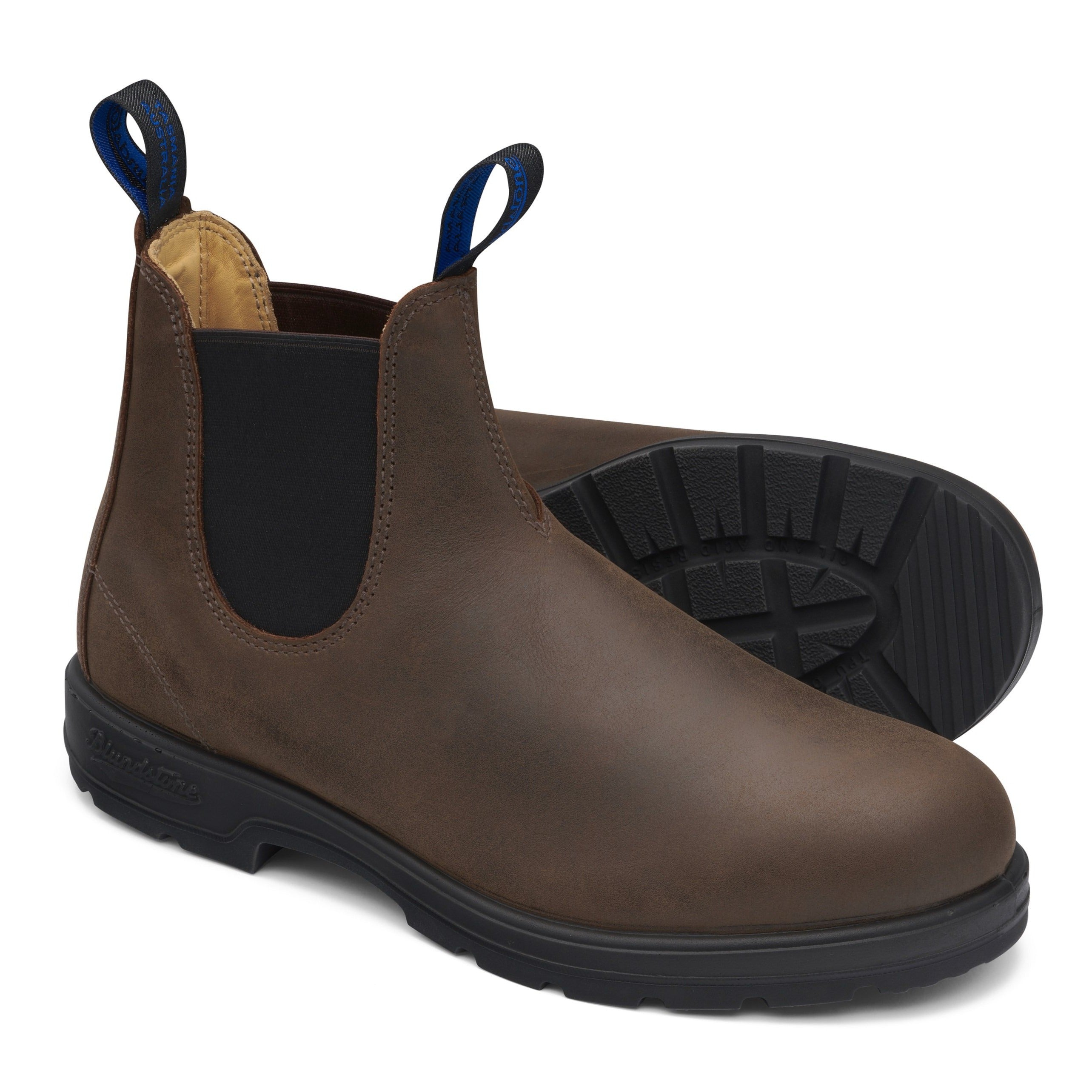 blundstone winter boot 1477 antique brown pair bottom sole