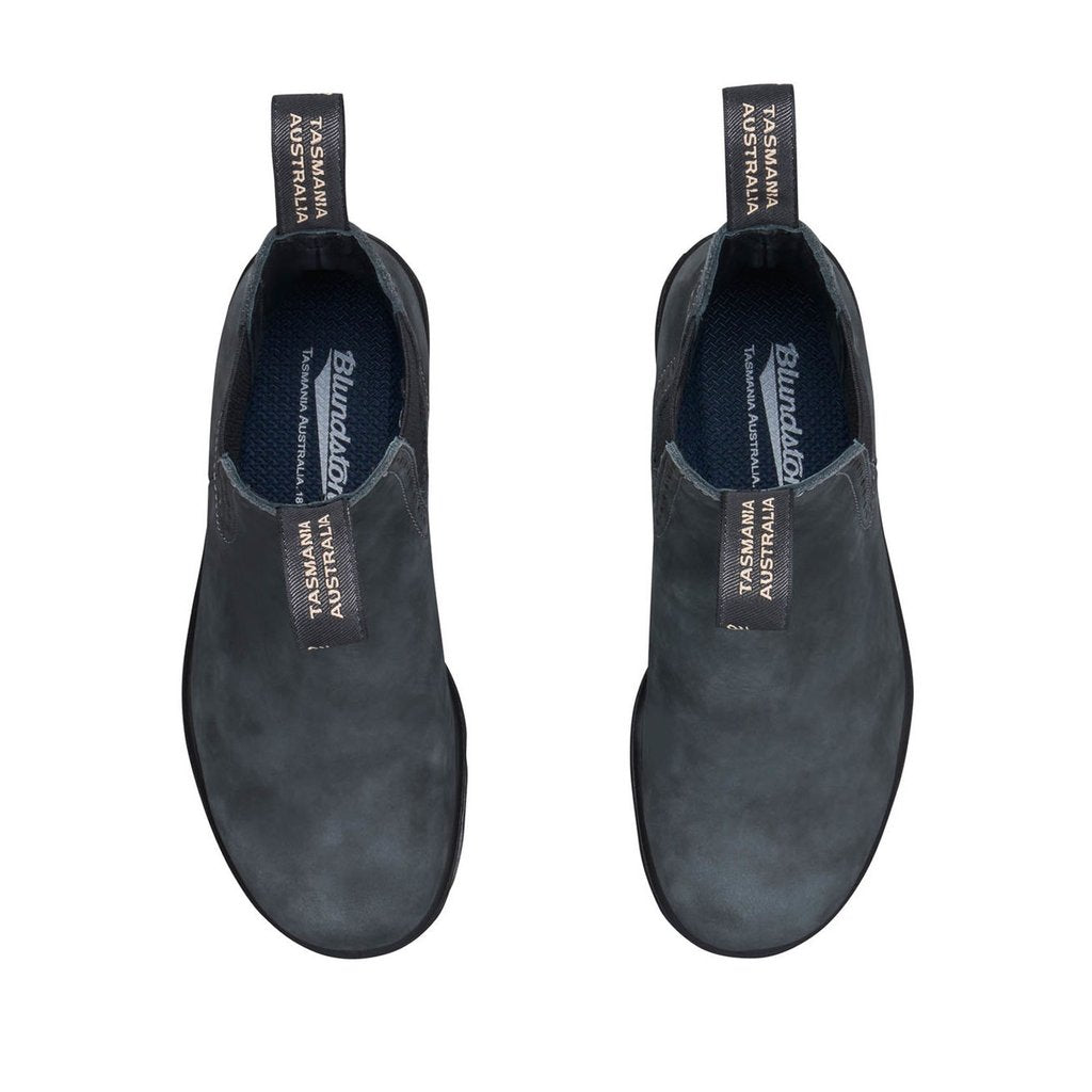 blundstone women series high top boot 1630 rustic black top overhead