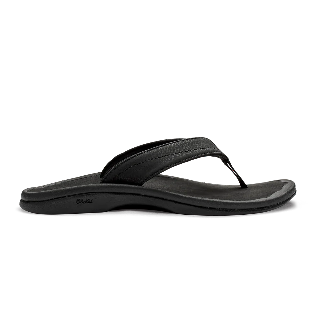 olukai ohana women flip flop sandal side black