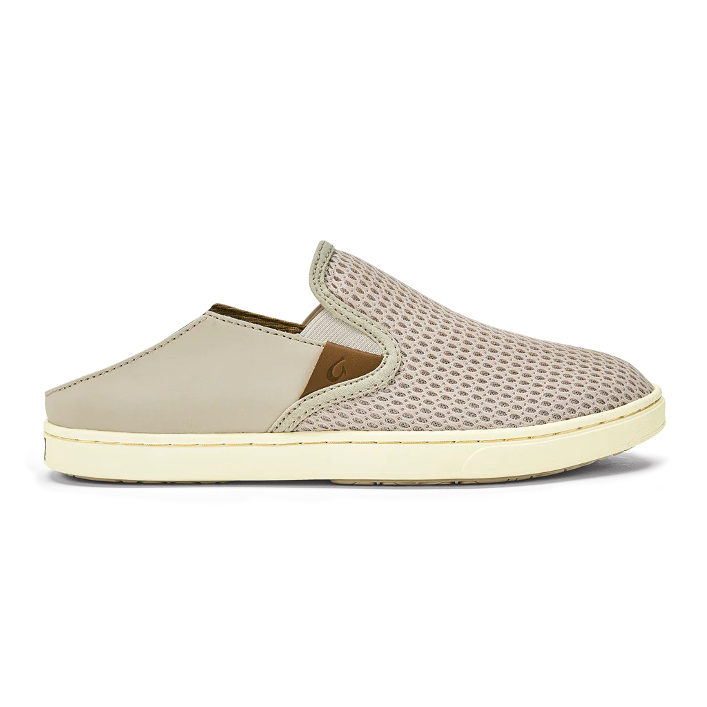 Olukai women sneaker shoe Pehuea tapa sand drop down heel