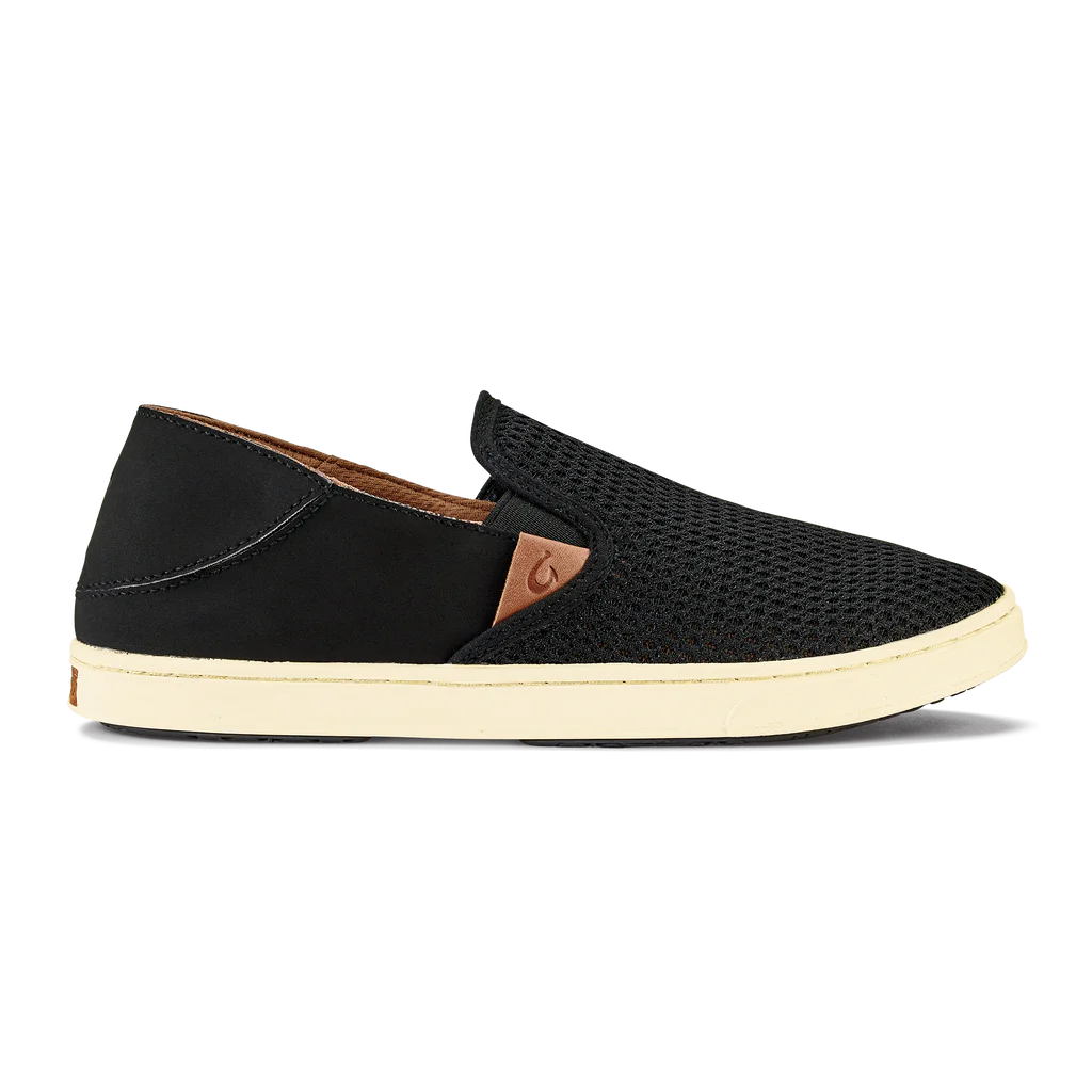 Olukai women sneaker shoe Pehuea black side