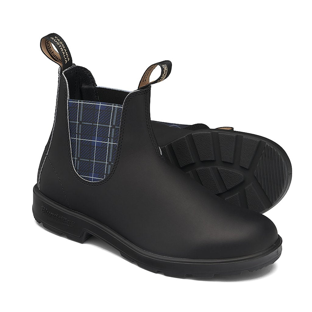 Blundstone #2102 - The Original Boot (Black/Navy Tartan Elastic)