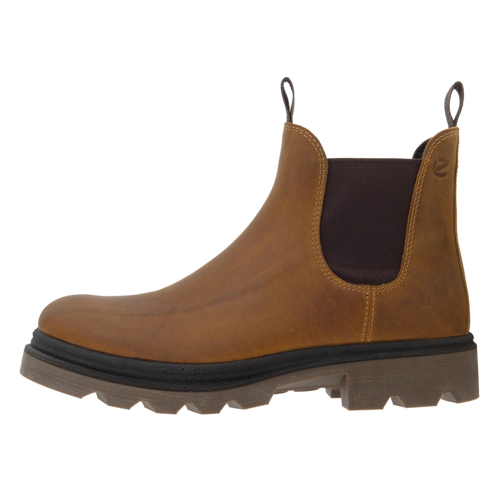 ecco grainer chelsea boot men amber tan side