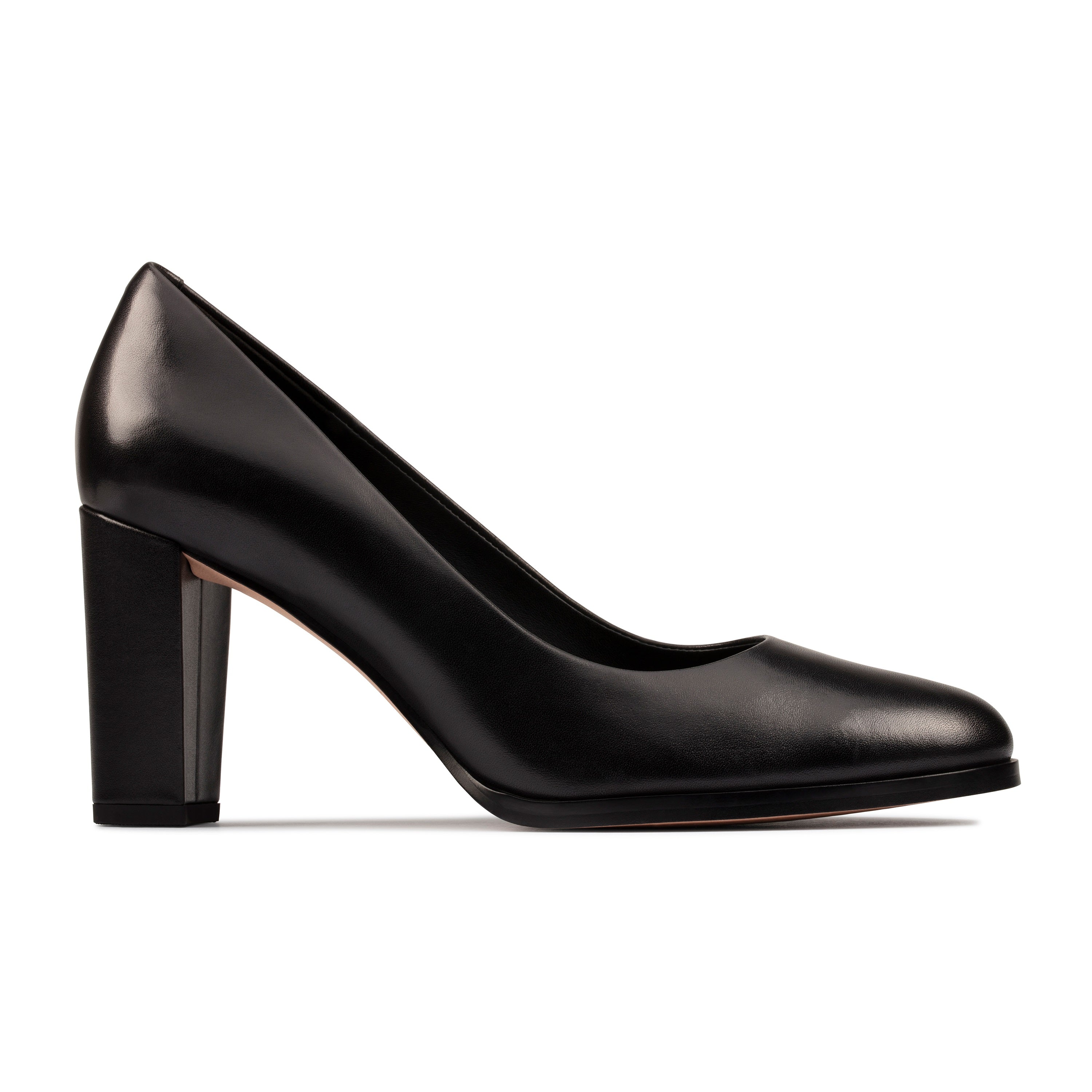 Kaylin Cara 2 Clarks women's pump heel black side