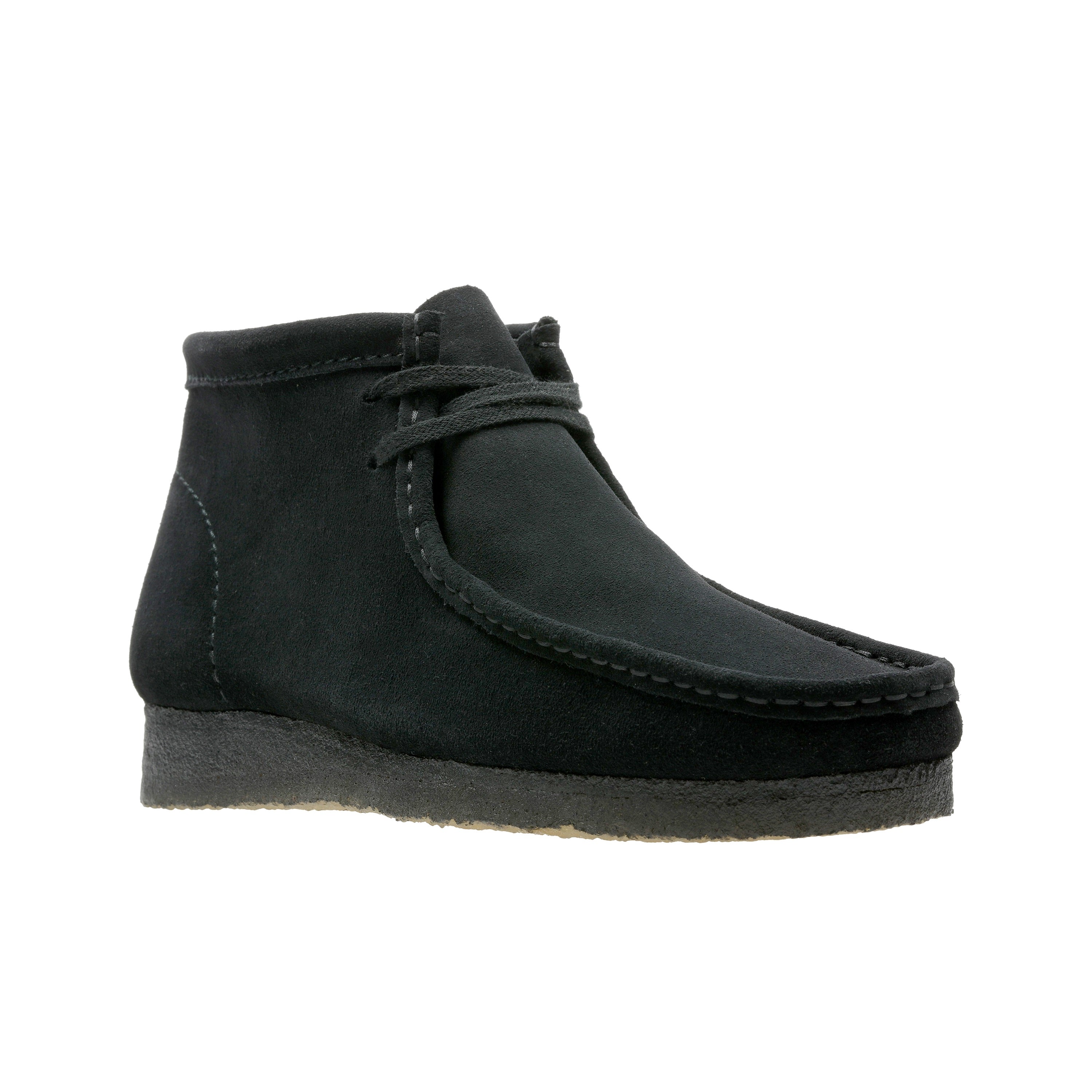 Clarks Originals wallabee boot men's black suede