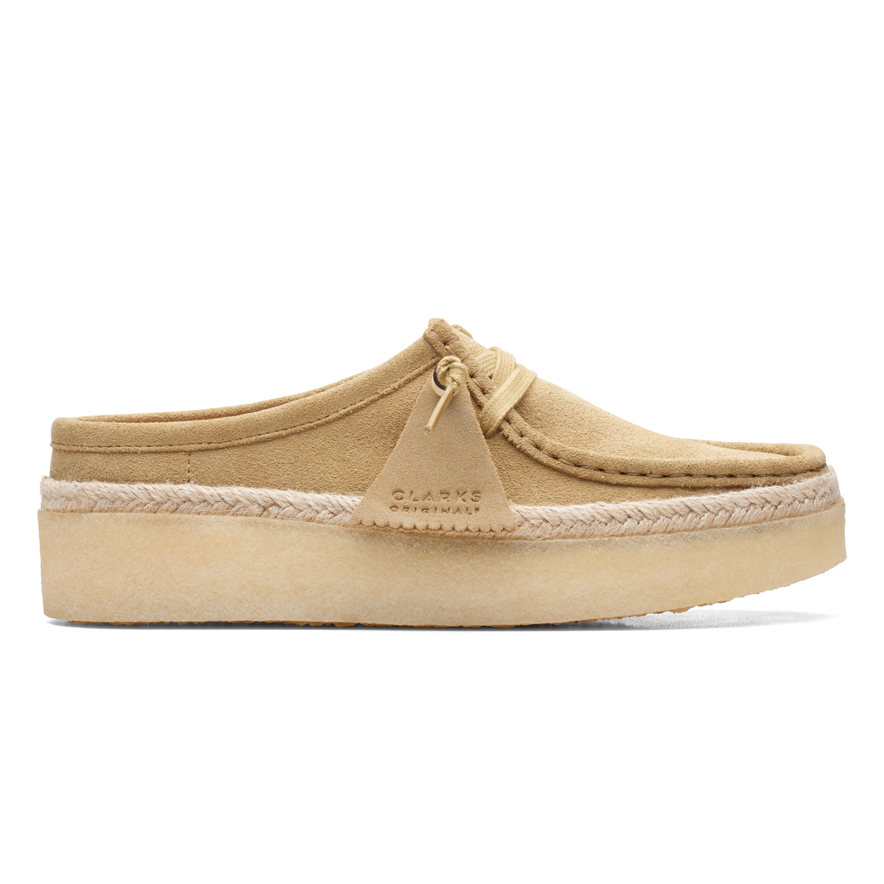 Clarks Originals wallabee cup lo mule women maple suede side