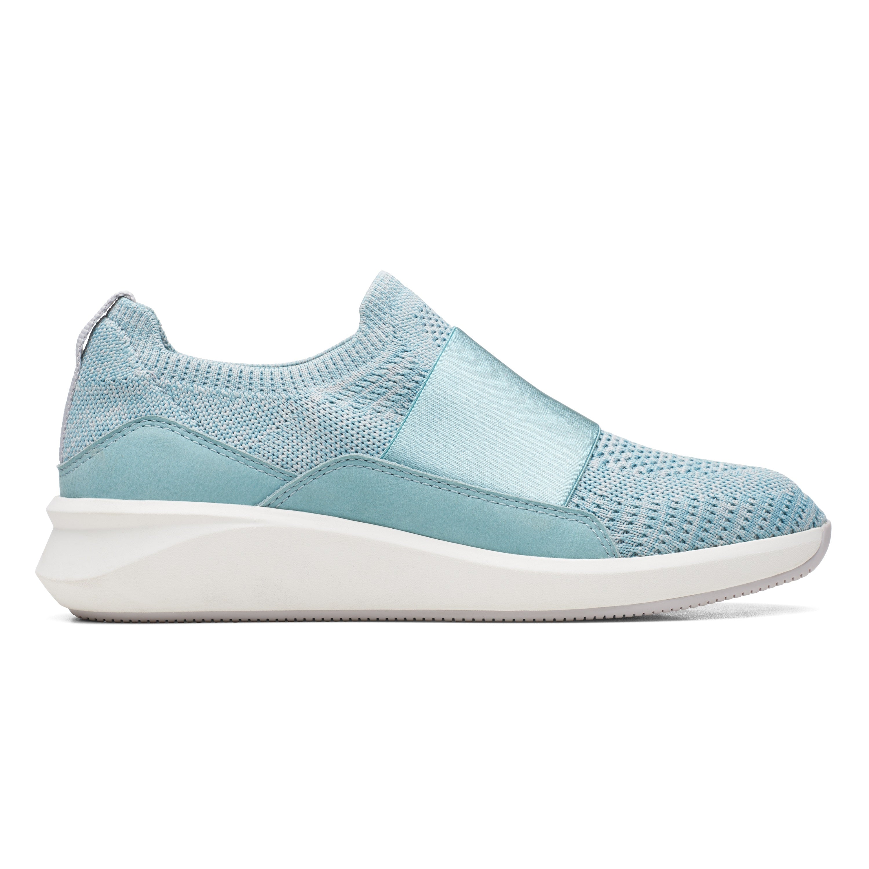 un rio knit clarks shoe turquoise